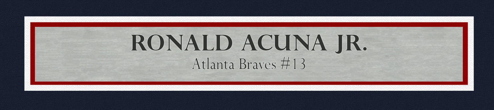 Atlanta Braves Ronald Acuna Jr. Autographed Framed White Nike Jersey Beckett BAS Stock #241399 - Image 4