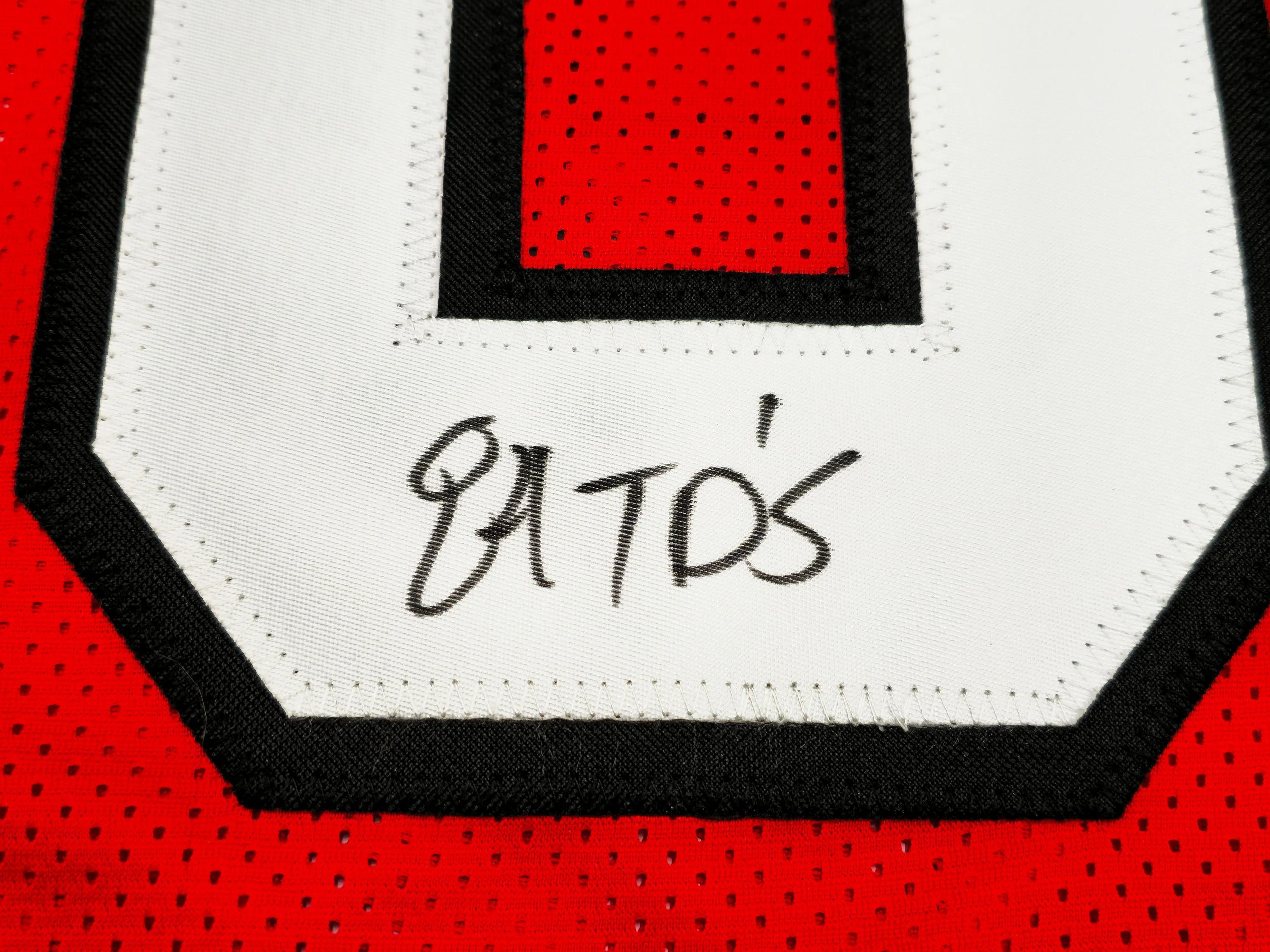 Atlanta Falcons Andre Rison Autographed Red Jersey "84 TD" JSA Stock #233379 - Image 5