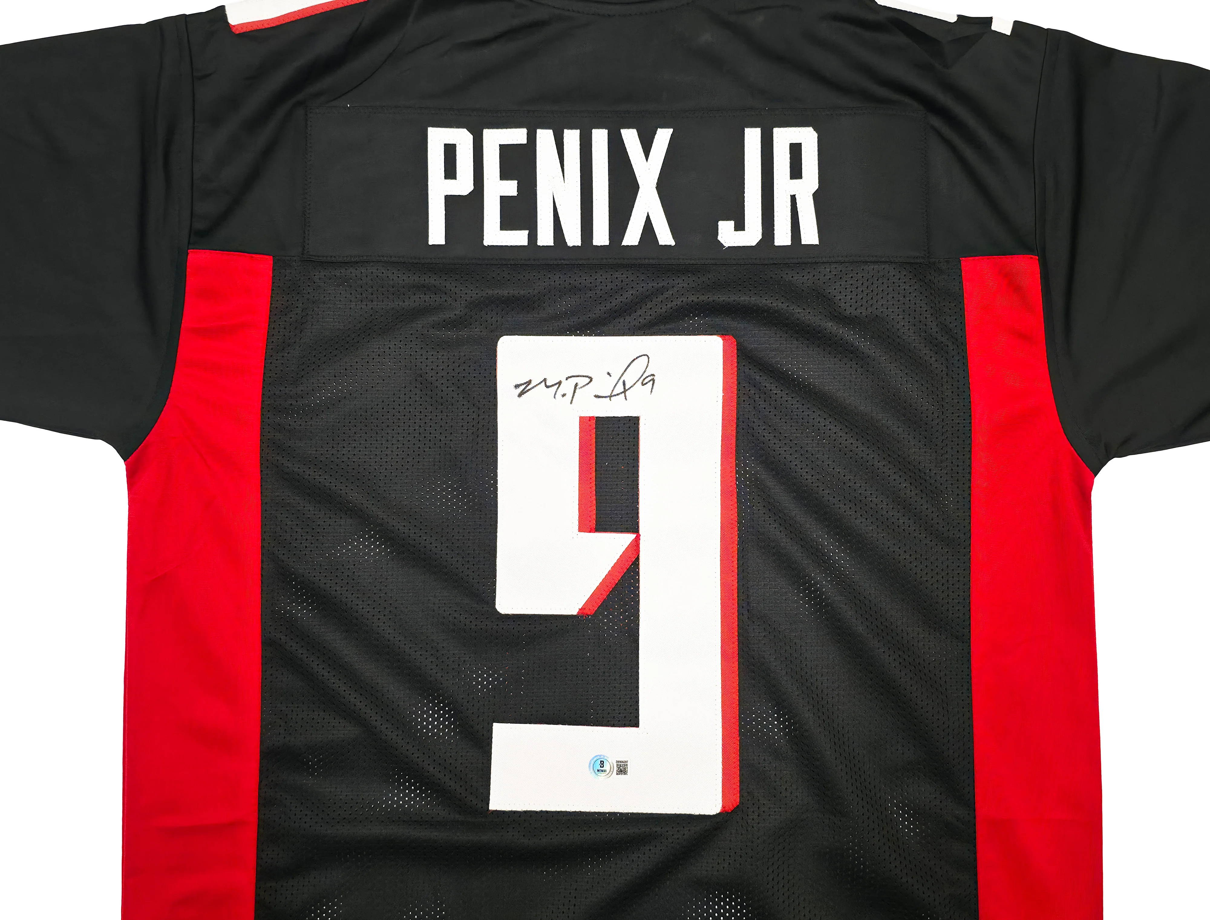 Atlanta Falcons Michael Penix Jr. Autographed Black Jersey Beckett BAS Witness Stock #242573 - Image 3