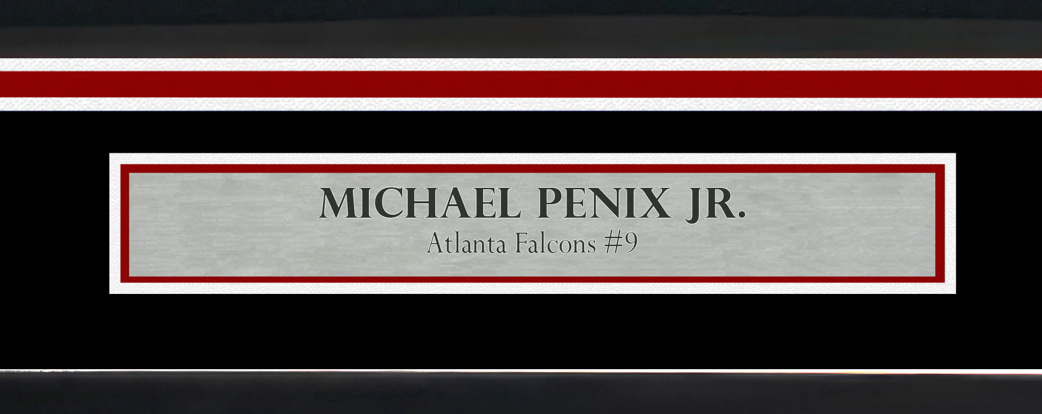Atlanta Falcons Michael Penix Jr Autographed Framed Black Jersey Beckett BAS Witness Stock #252810 - Image 5