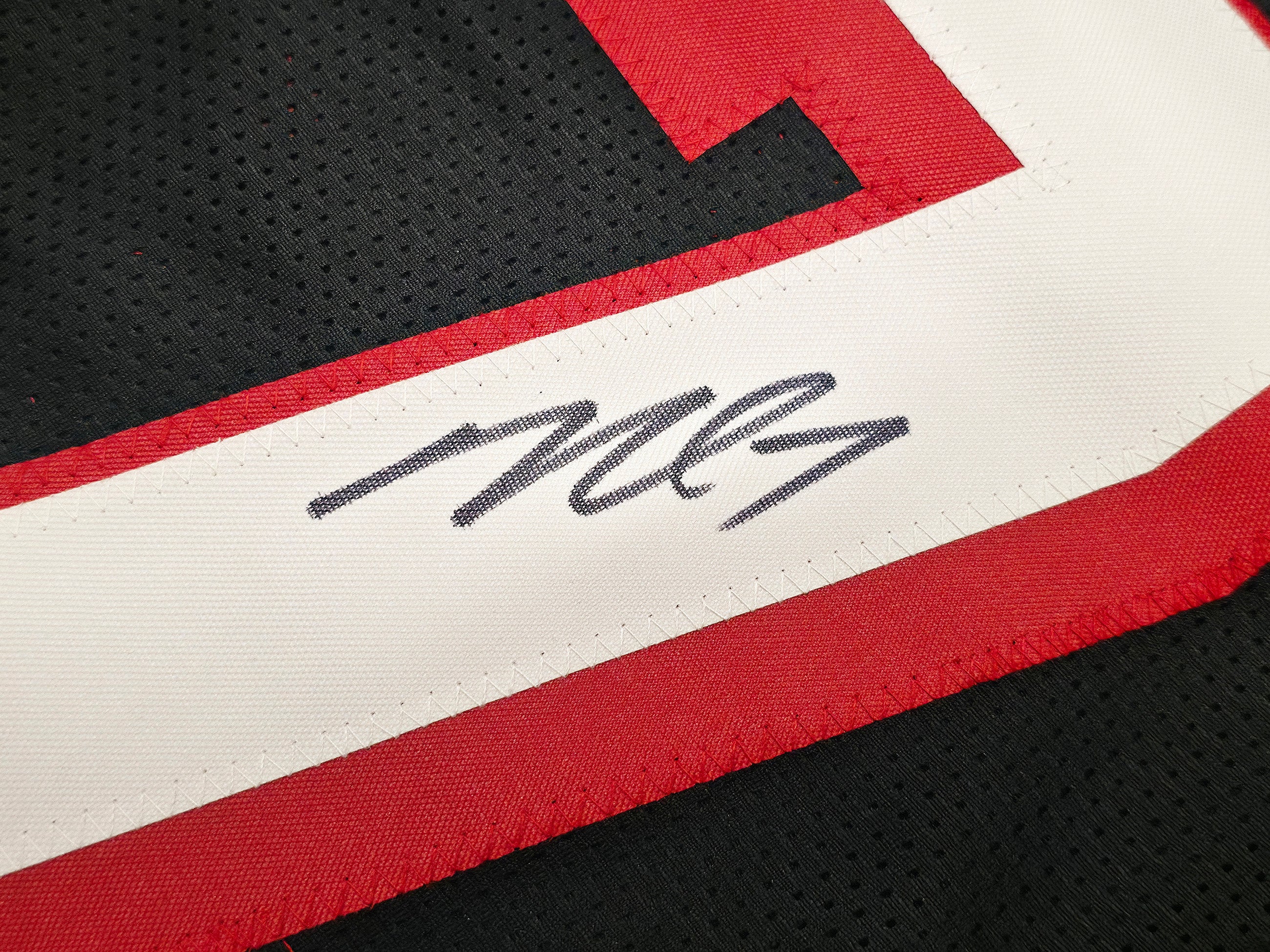 Atlanta Falcons Michael Vick Autographed Black Jersey Beckett BAS Witness Stock #253383 - Image 4