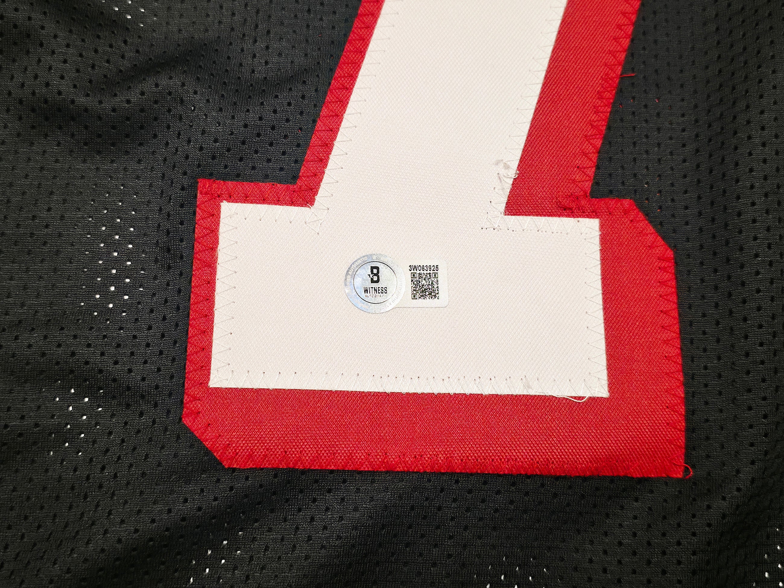 Atlanta Falcons Michael Vick Autographed Black Jersey Beckett BAS Witness Stock #253383 - Image 5