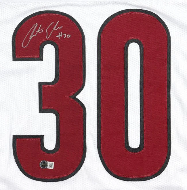 Austin Ekeler Washington Signed White Football Jersey BAS - Image 2