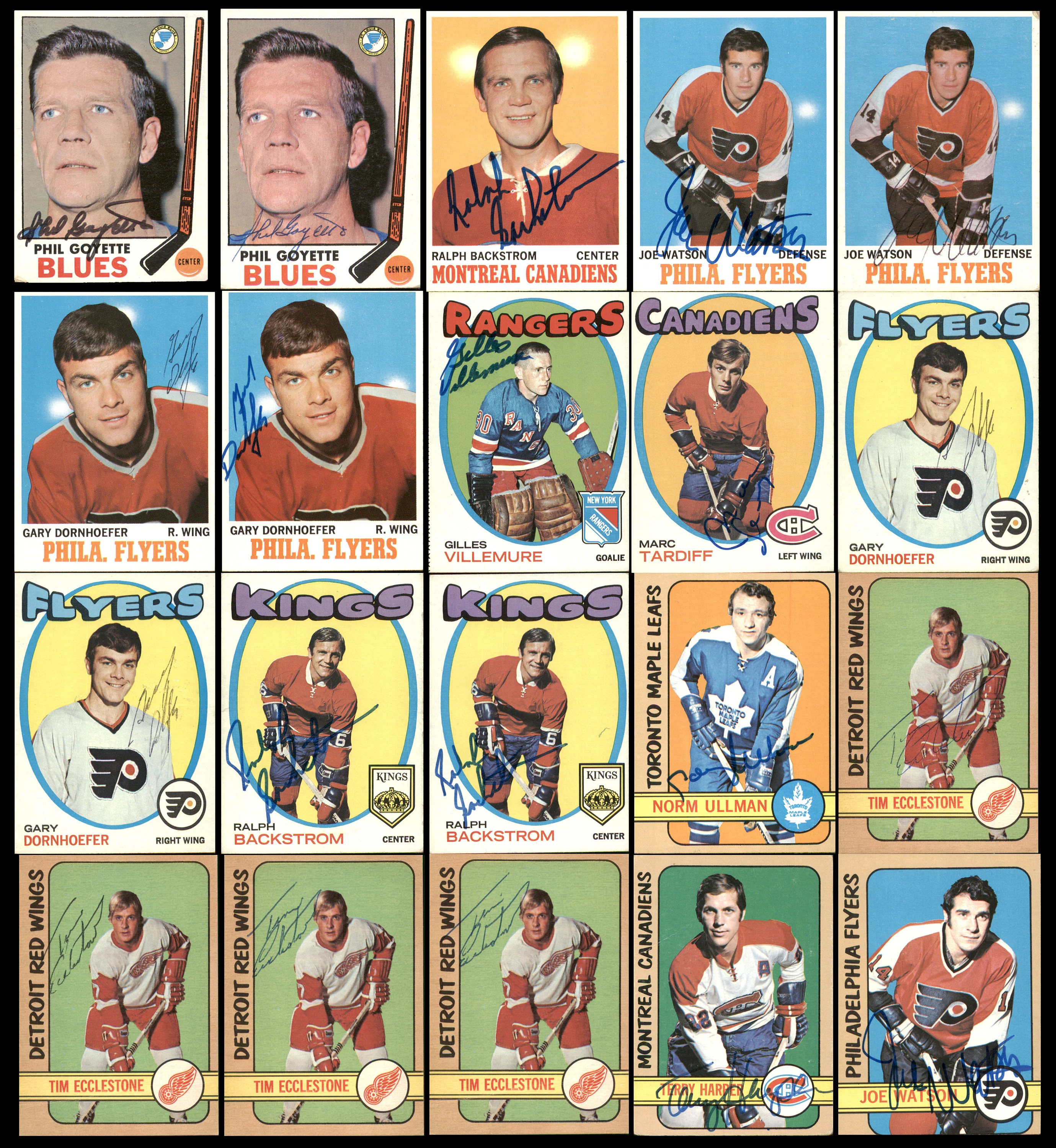 Autographed Hockey Cards (128 Count Lot) SKU #257906