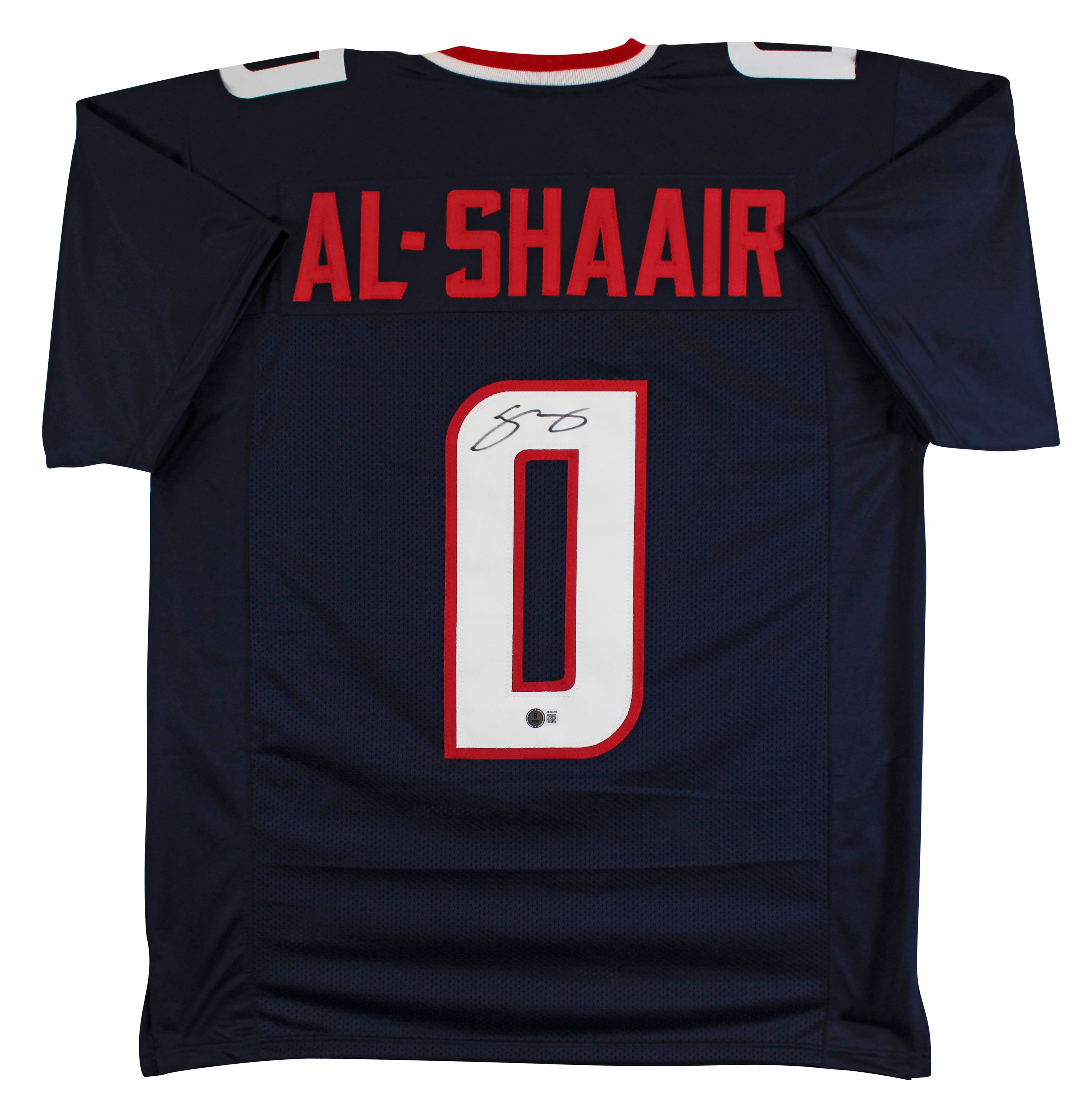 Azeez Al-Shaair Authentic Signed Navy Pro Style Jersey Autographed BAS Witnessed - Image 2