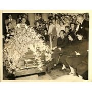 Babe Ruth 7x9 Funeral Original Wire Stamped Photo - Image 5