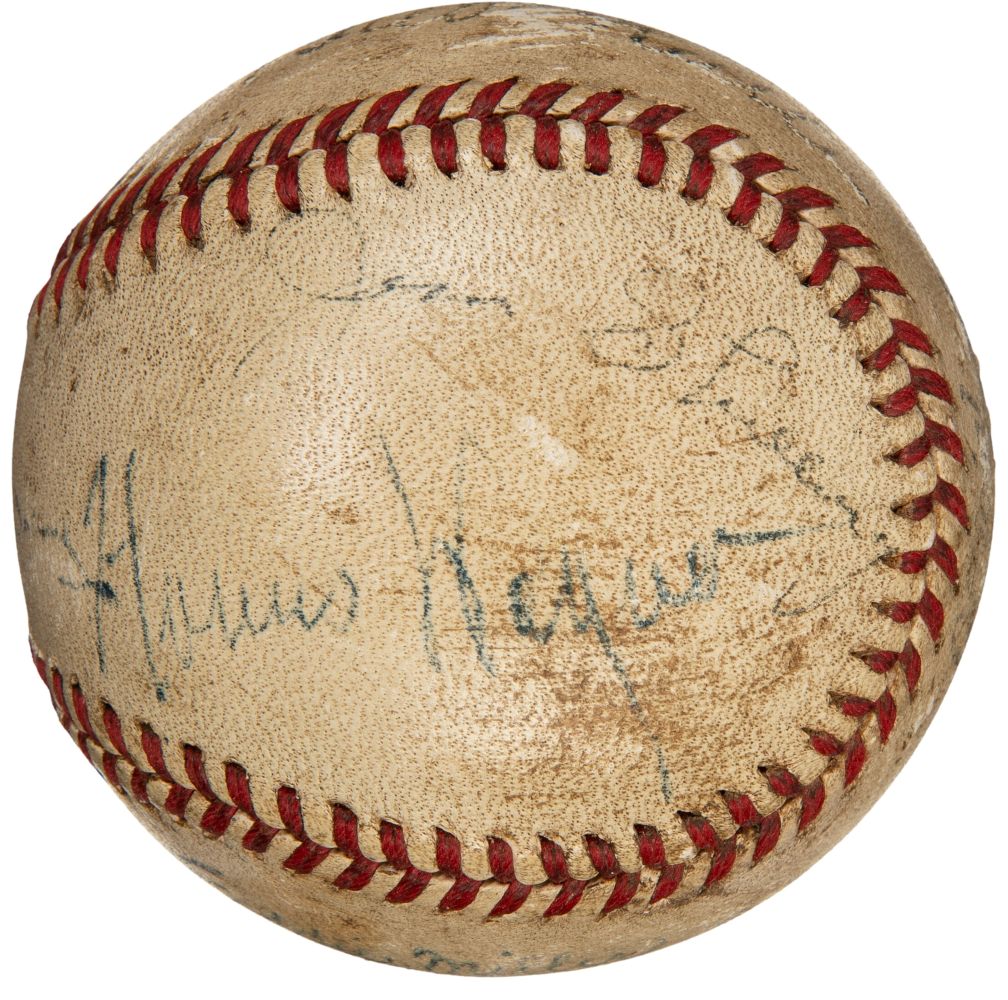 Babe Ruth Cobb Wagner & More Signed Official National League Baseball PSA+BAS - Image 3