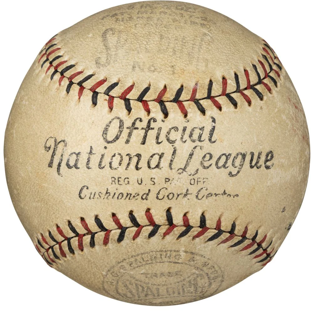 Babe Ruth Lou Gehrig Yankees 1920s Signed Spalding NL Baseball BAS+PSA LOA - Image 3