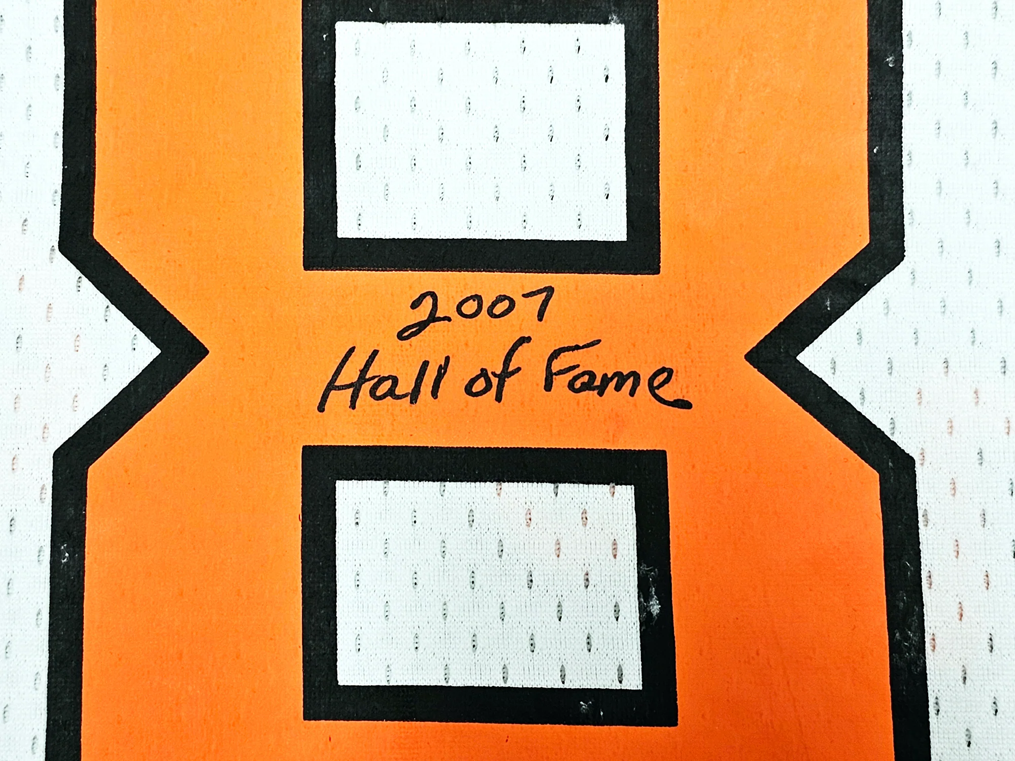 Baltimore Orioles Cal Ripken Jr. Autographed White Mitchell & Ness Authentic Batting Practice BP Jersey Size L "HOF 2007" Fanatics Holo Stock #218728 - Image 4