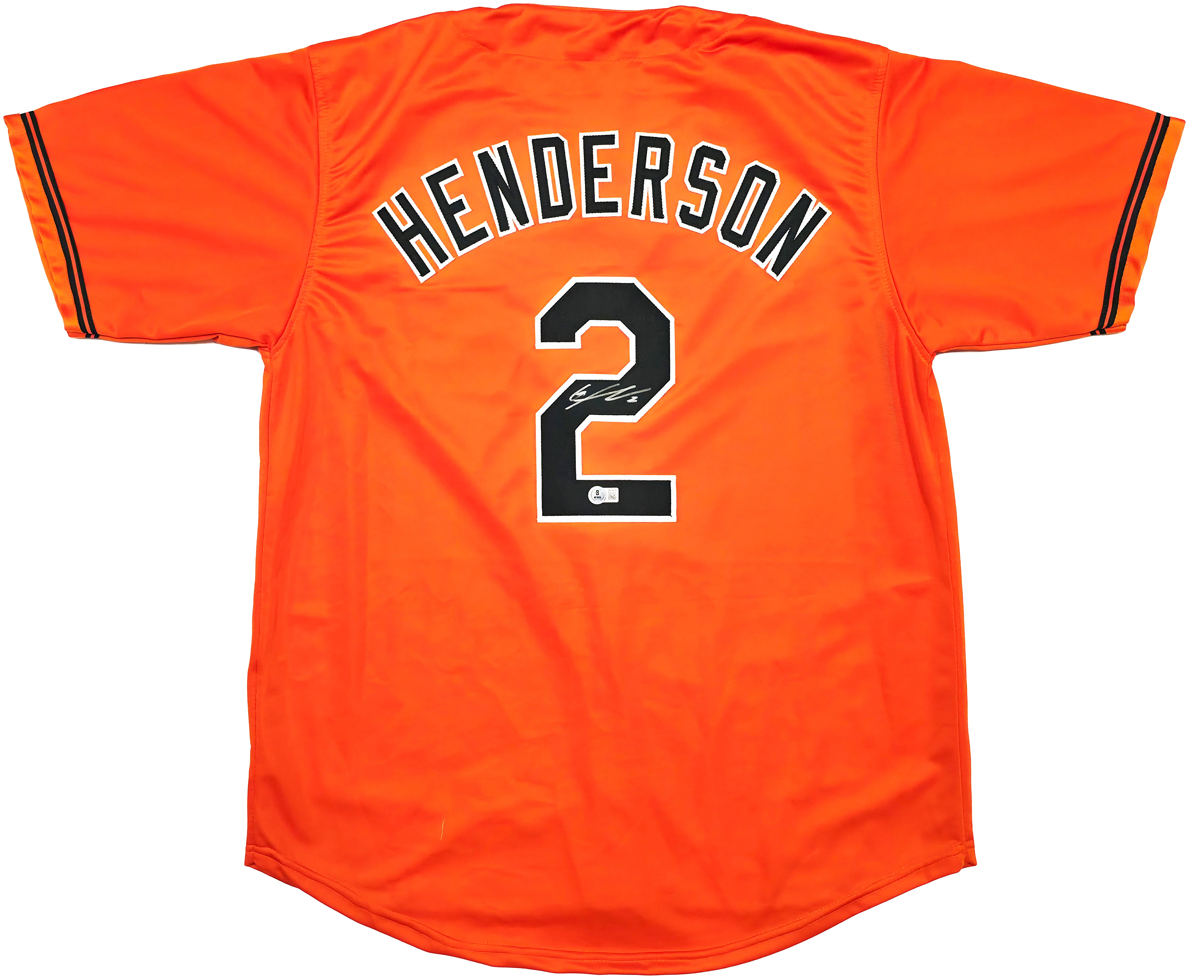 Baltimore Orioles Gunnar Henderson Autographed Orange Jersey Beckett BAS Witness Stock #238930 - Image 2
