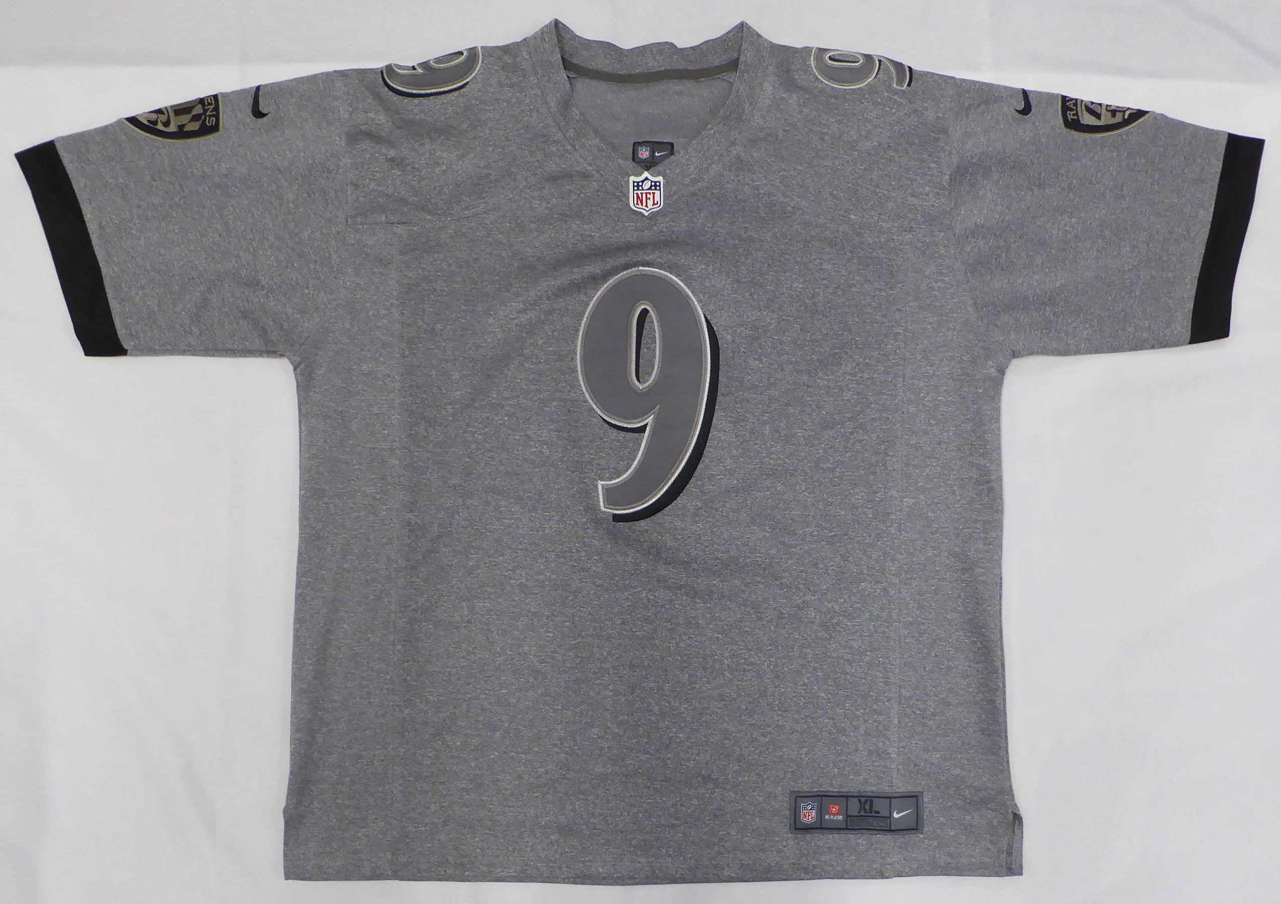 Baltimore Ravens Justin Tucker Autographed Gray Nike Jersey JSA #B257053 - Image 4