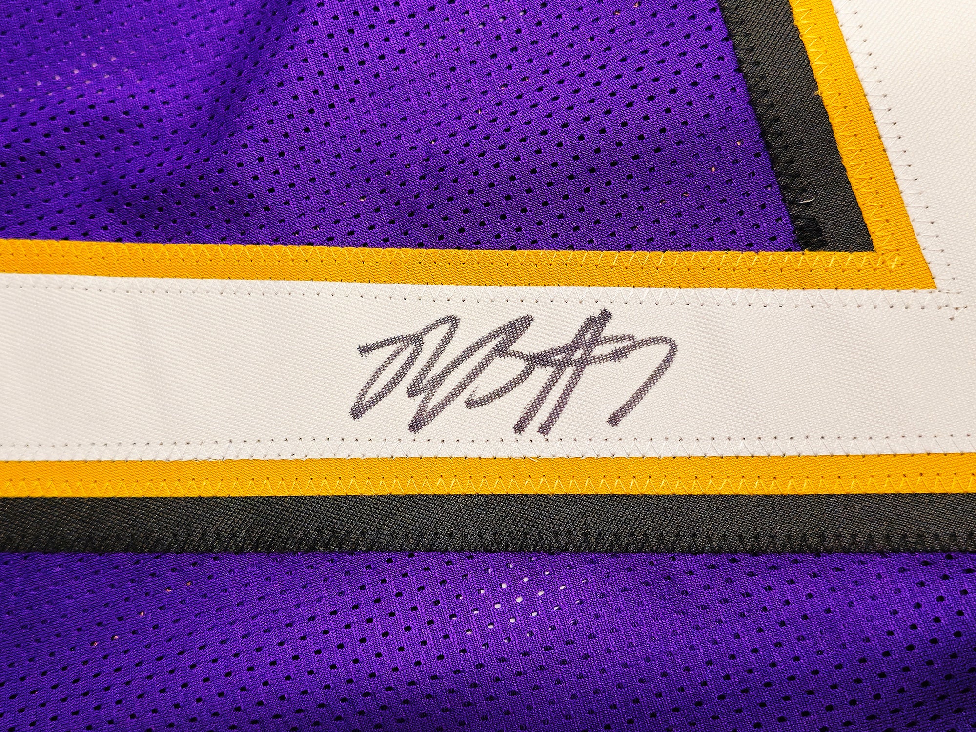 Baltimore Ravens Rashod Bateman Autographed Purple Jersey Beckett BAS Witness Stock #238350 - Image 4