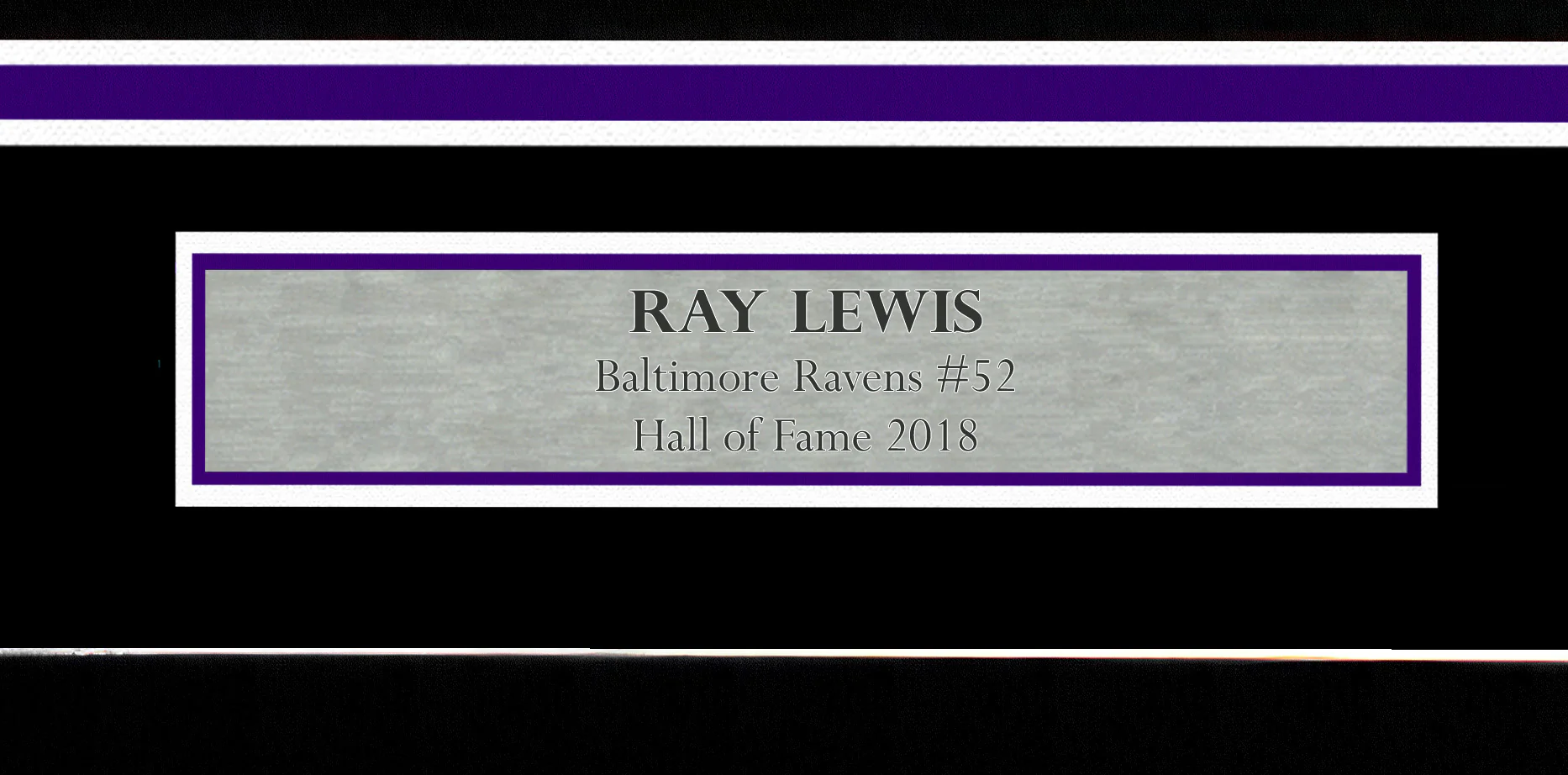 Baltimore Ravens Ray Lewis Autographed Framed White Jersey JSA Stock #252811 - Image 5