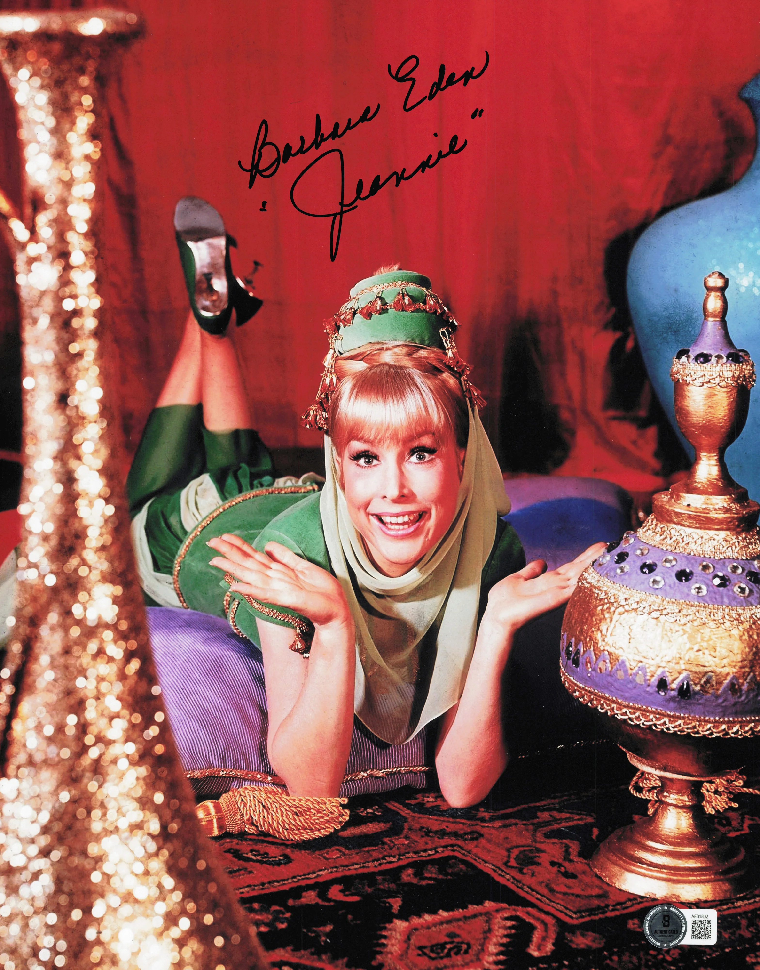 Barbara Eden Autographed 11x14 Photo I Dream Of Jeannie "Jeannie" Beckett BAS QR #AE31802