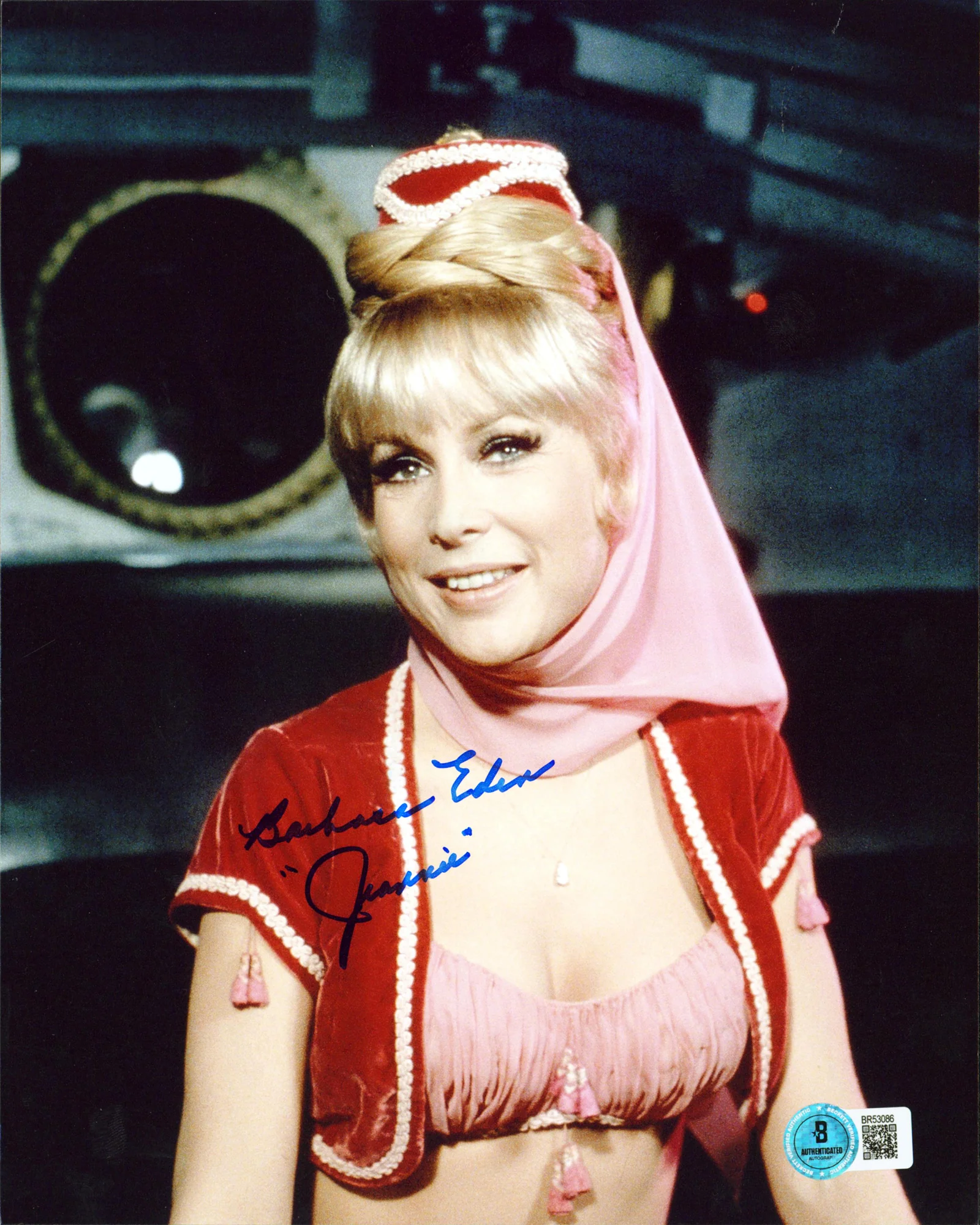Barbara Eden I Dream of Jeannie "Jeannie" Signed 8x10 Vertical Photo BAS 5 - Image 2