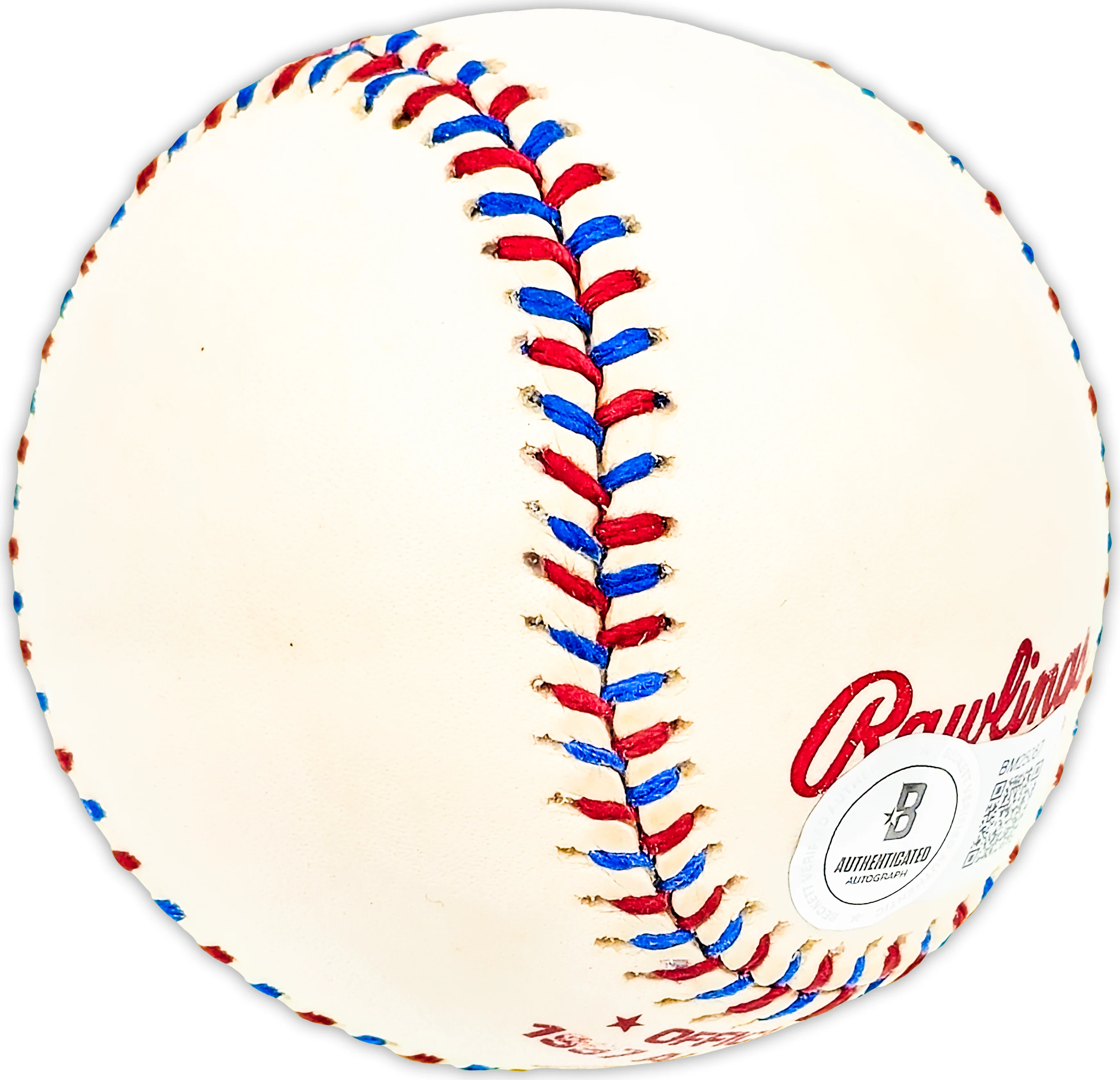 Barney Bernie Mussill Autographed Official 1997 All Star Game Logo Baseball Philadelphia Phillies Beckett BAS QR #BM25087 - Image 5