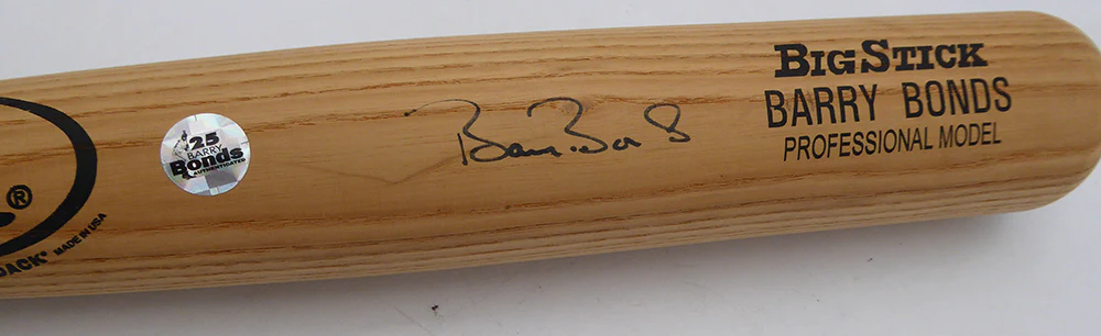 Barry Bonds Autographed Rawlings Bat San Francisco Giants Beckett BAS QR #BU87142 - Image 3