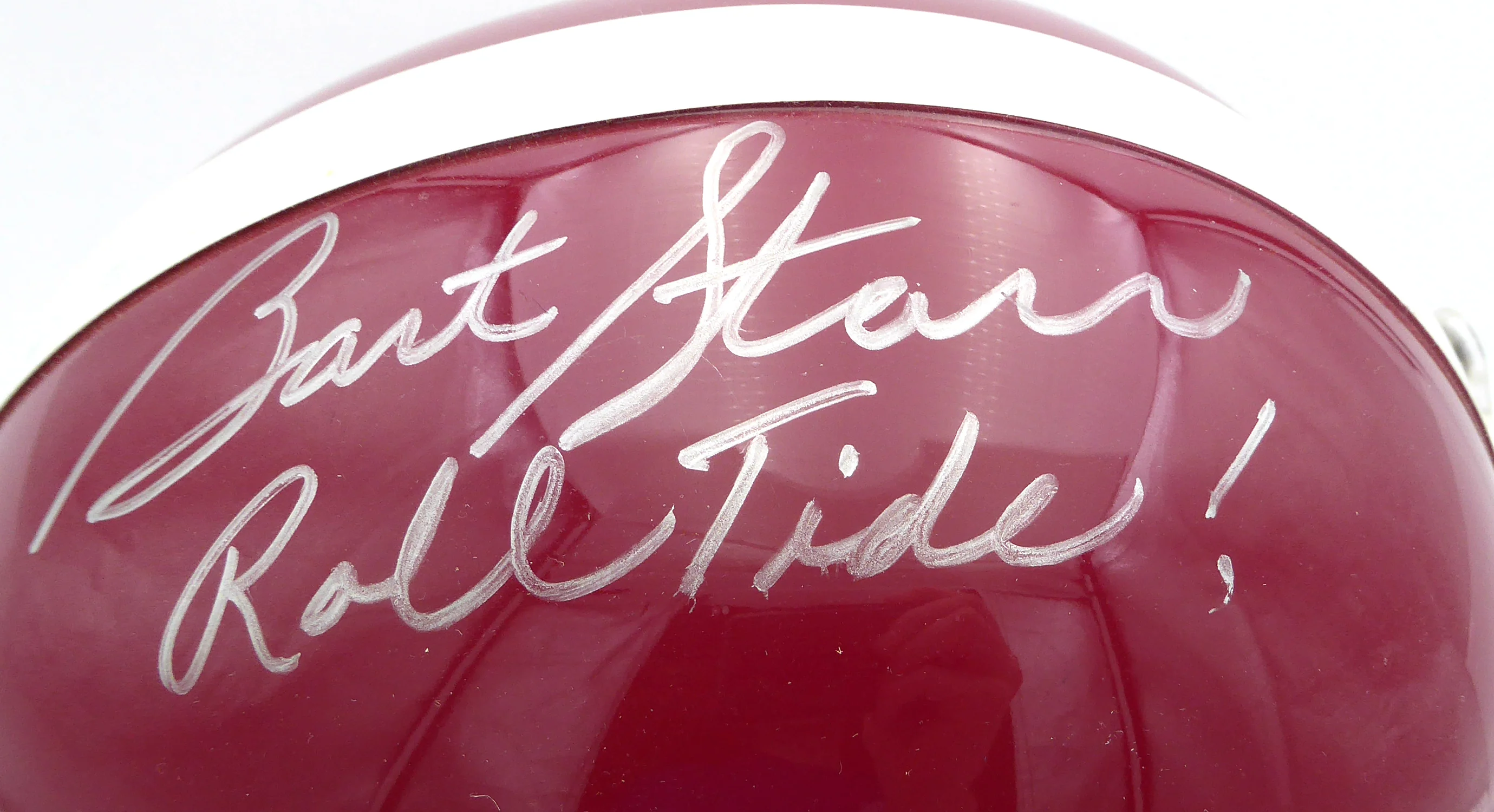 Bart Starr Autographed Alabama Crimson Tide Full Size Replica Helmet "Roll Tide" TriStar Holo #7103071 - Image 2