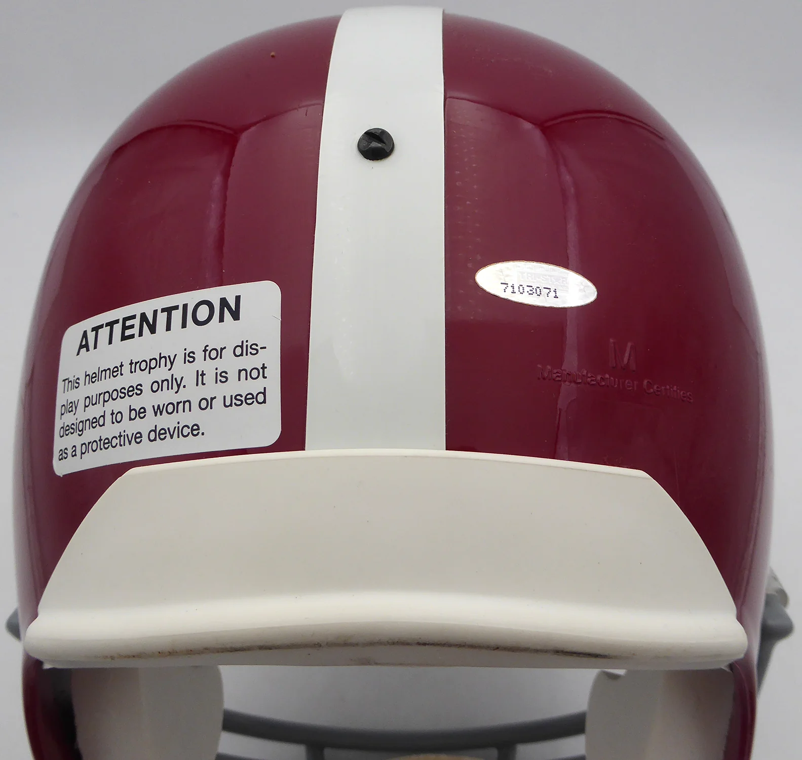 Bart Starr Autographed Alabama Crimson Tide Full Size Replica Helmet "Roll Tide" TriStar Holo #7103071 - Image 5