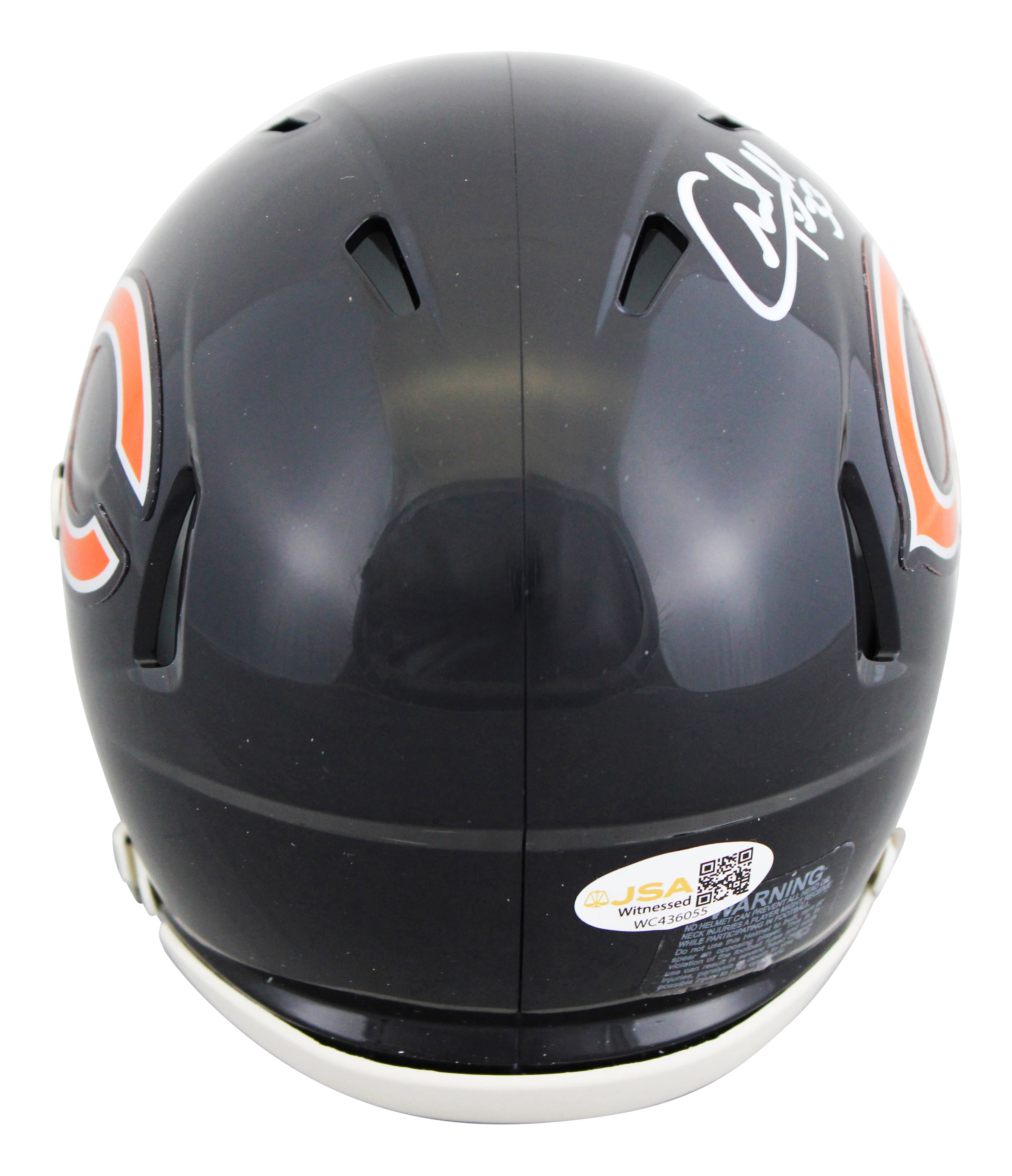 Bears Charles Tillman Authentic Signed Speed Mini Helmet JSA Witnessed - Image 3