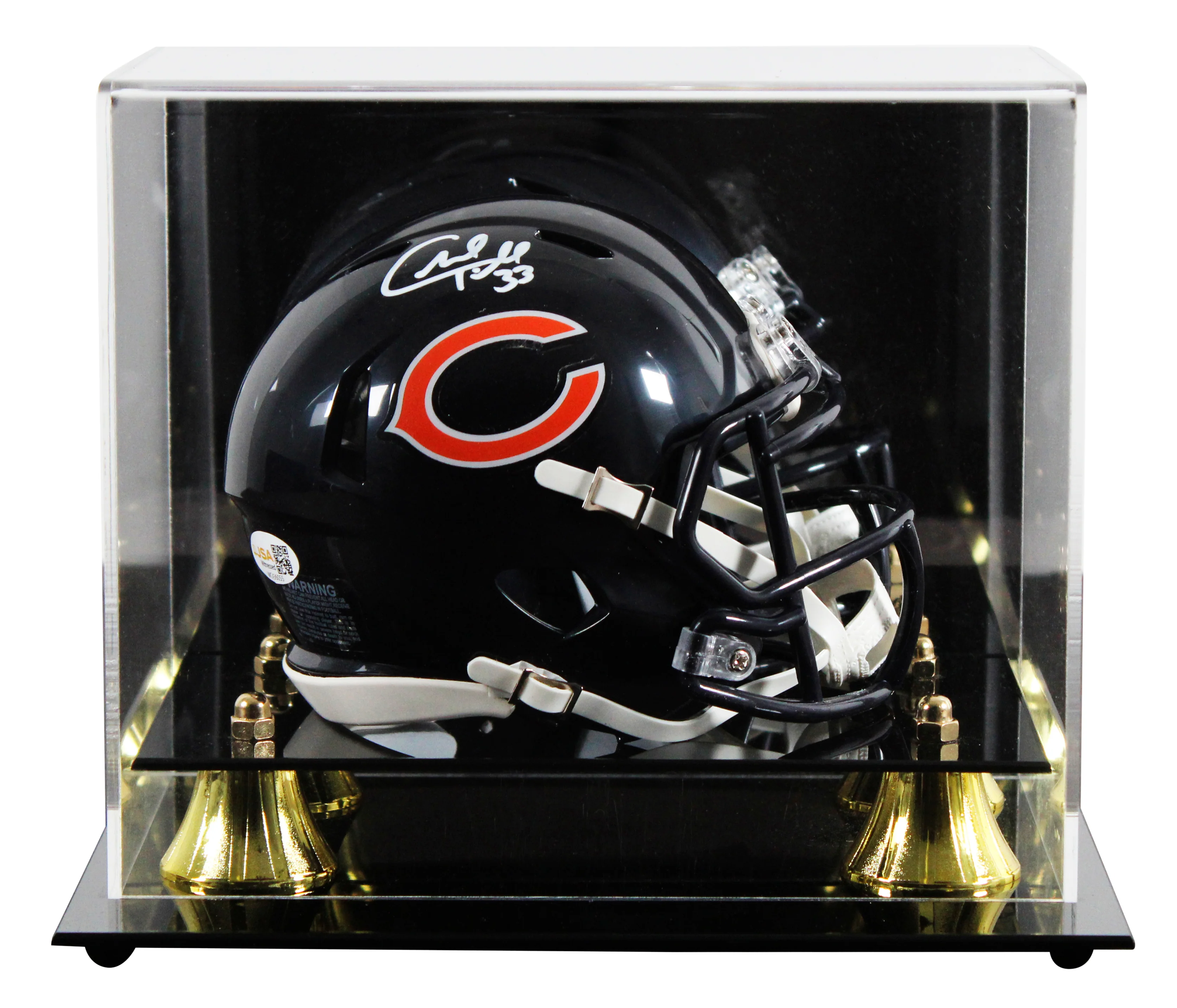 Bears Charles Tillman Authentic Signed Speed Mini Helmet W/ Case JSA Witnessed - Image 2