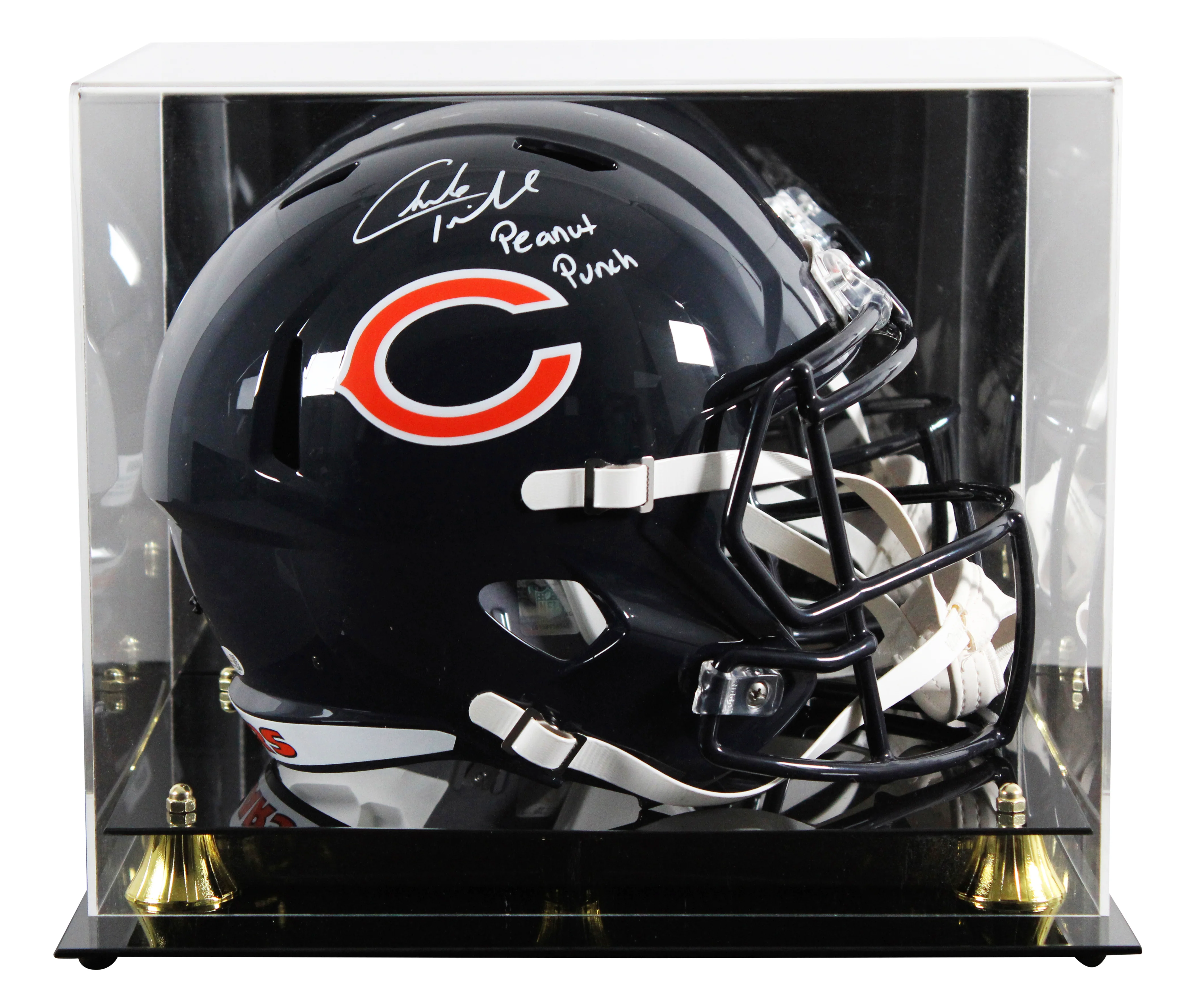 Bears Charles Tillman "Peanut Punch" Signed F/S Speed Rep Helmet W/ Case JSA Wit - Image 2