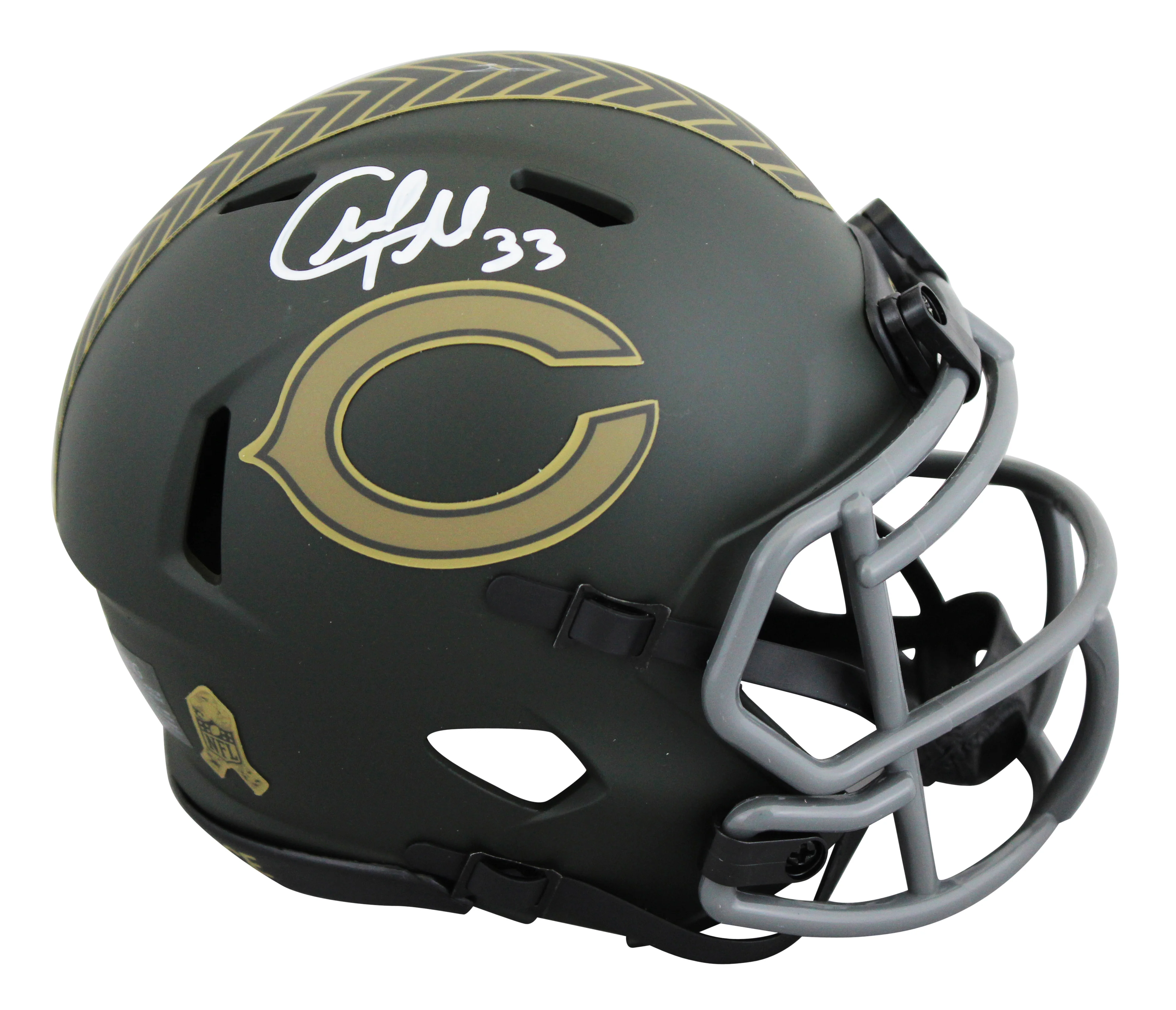 Bears Charles Tillman Signed STS IV Speed Mini Helmet W/ Case JSA Witnessed - Image 2