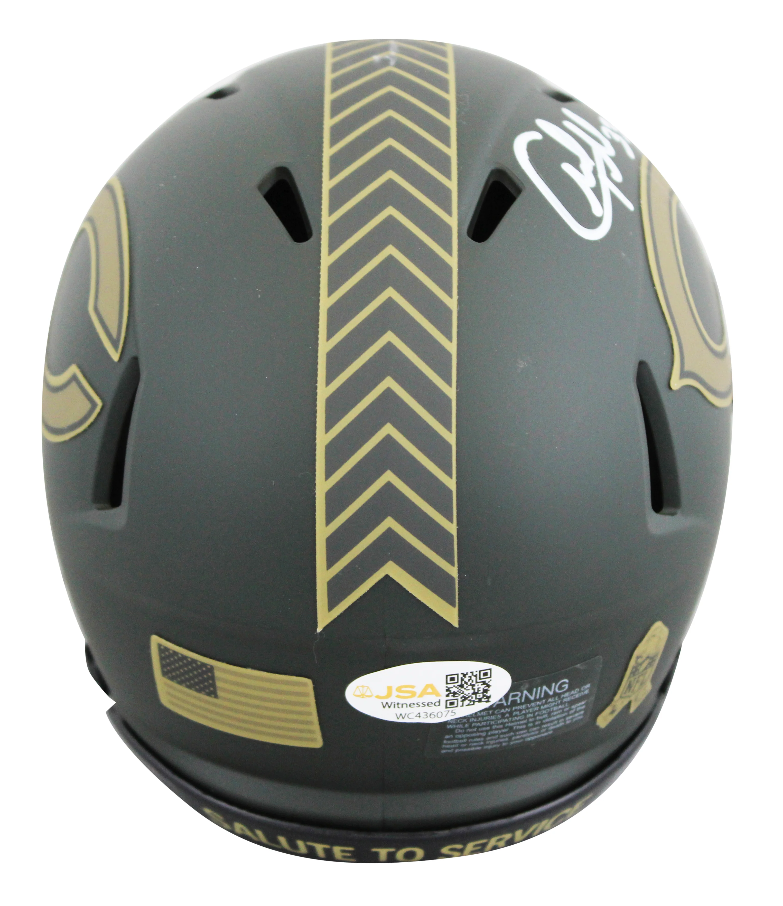 Bears Charles Tillman Signed STS IV Speed Mini Helmet W/ Case JSA Witnessed - Image 3