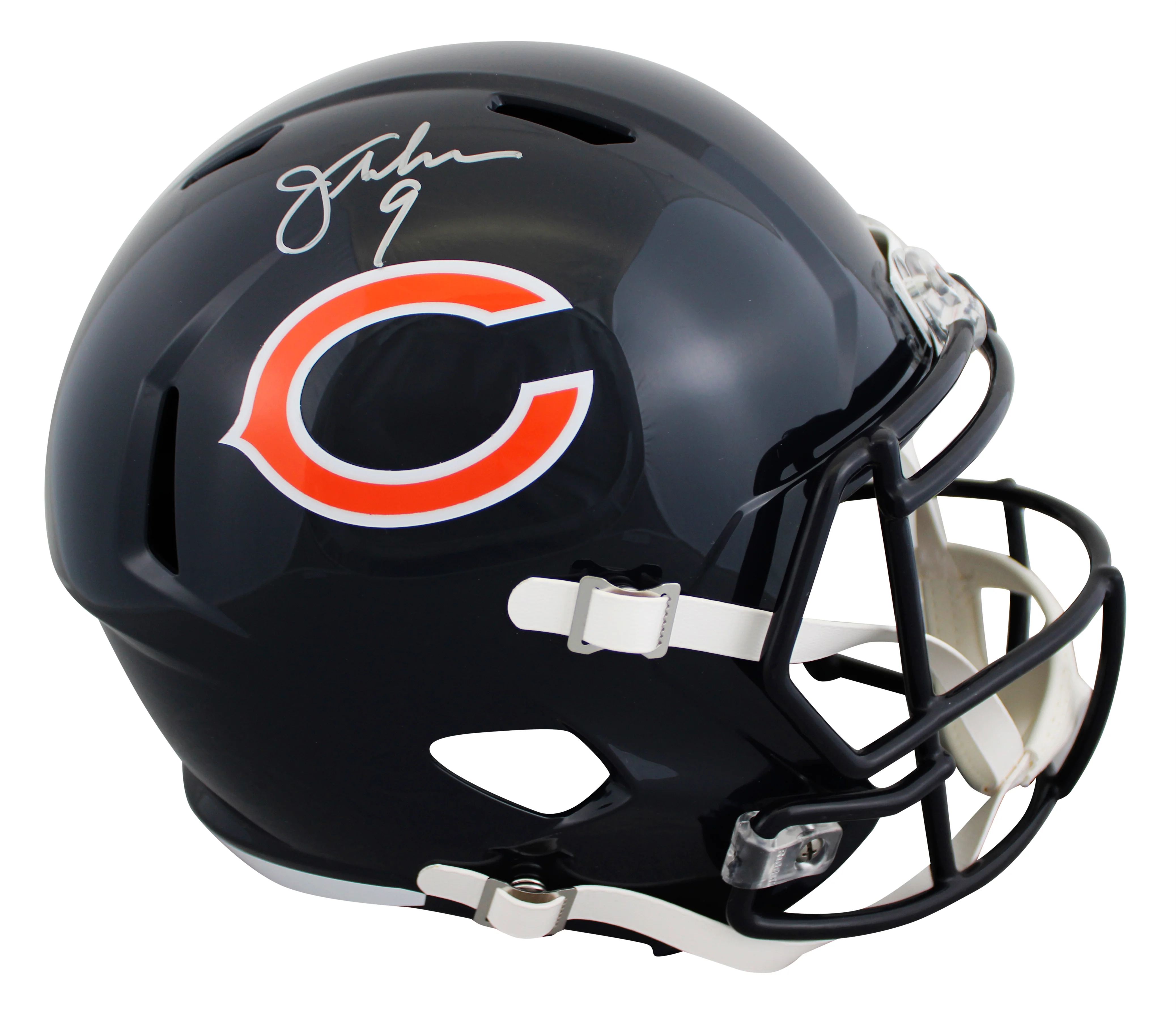 Bears Jim McMahon Signed Full Size Speed Rep Helmet W/ Case JSA Witness - Image 3