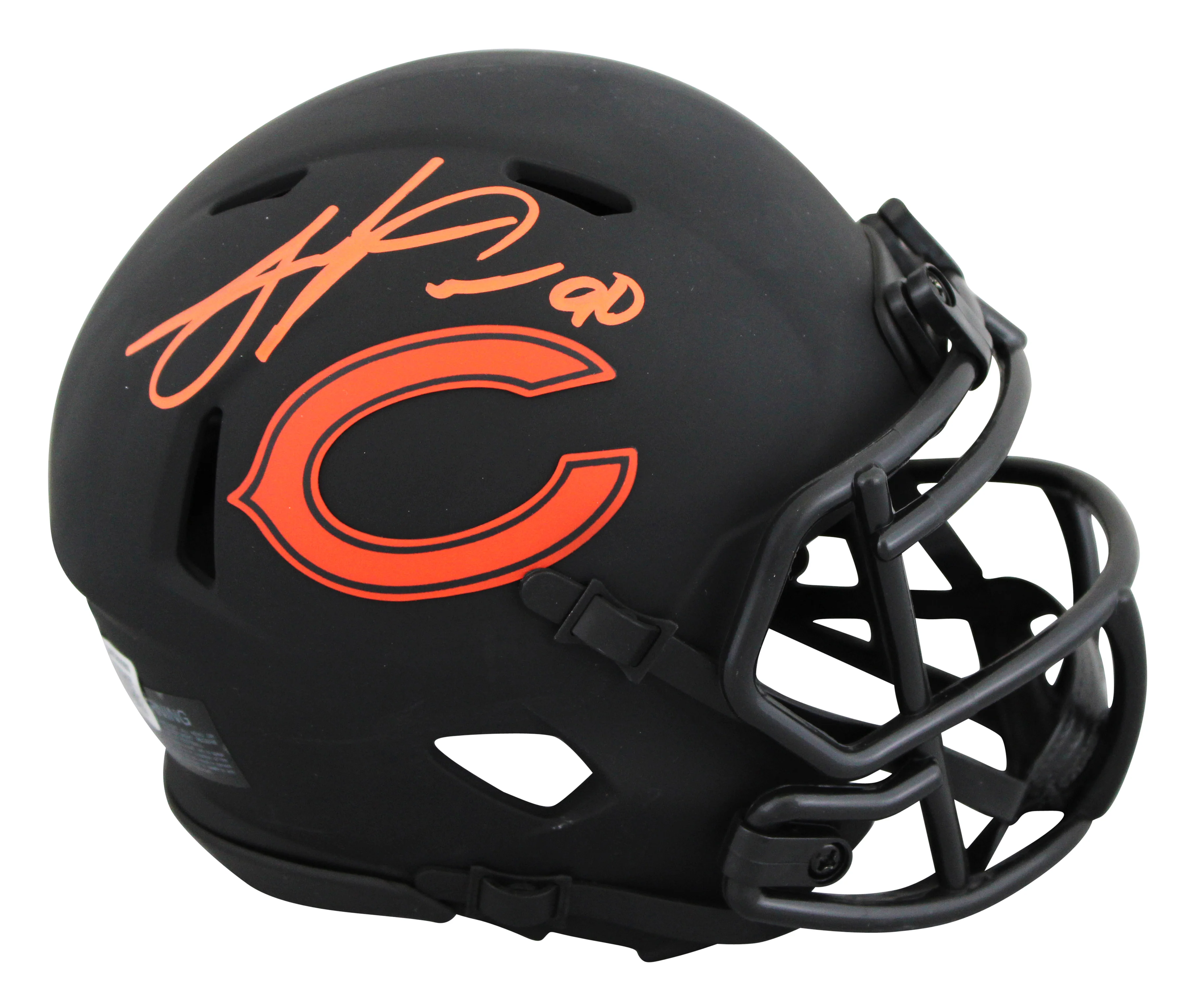 Bears Julius Peppers Authentic Signed Eclipse Speed Mini Helmet BAS Witnessed - Image 2