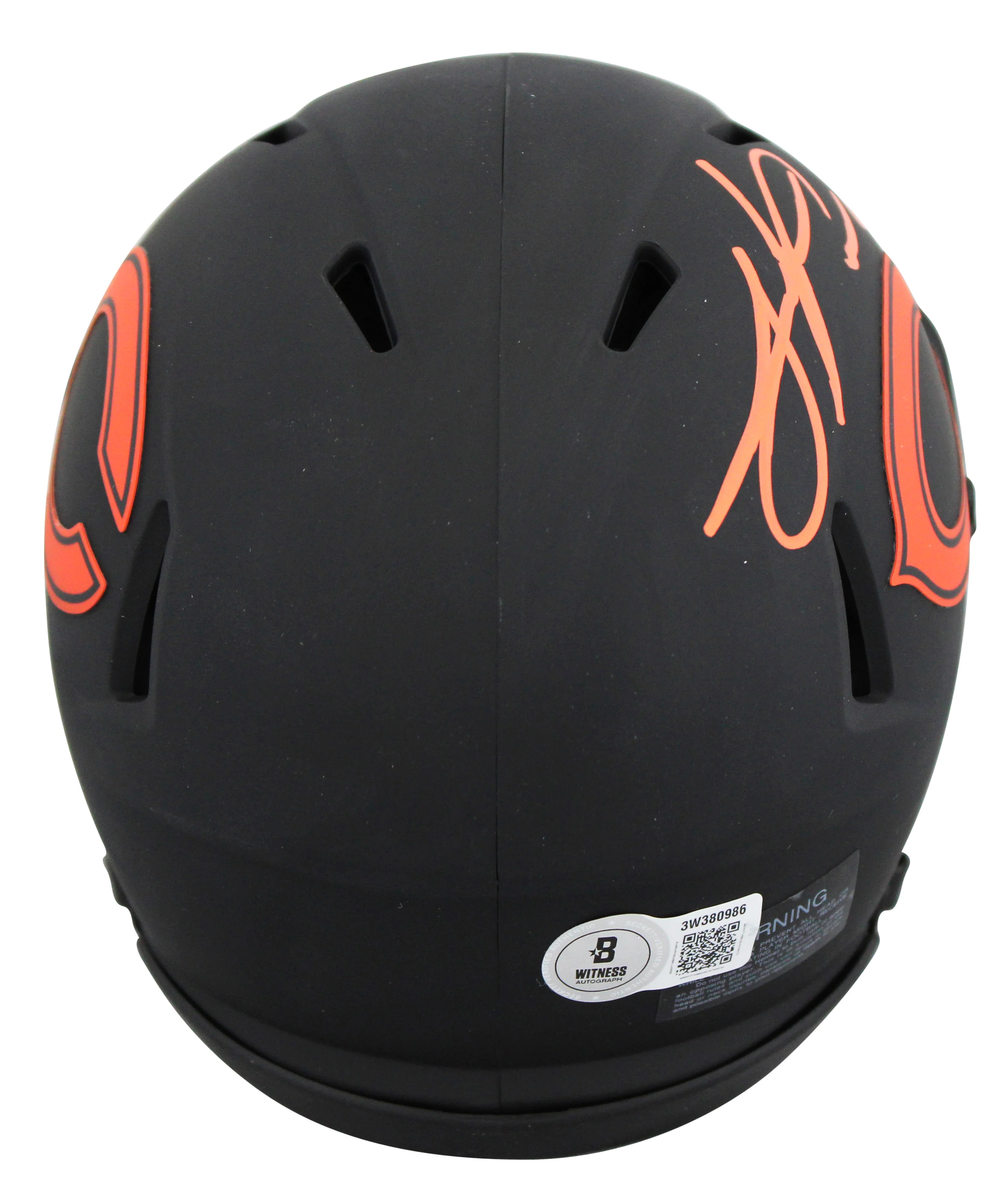 Bears Julius Peppers Authentic Signed Eclipse Speed Mini Helmet BAS Witnessed - Image 3
