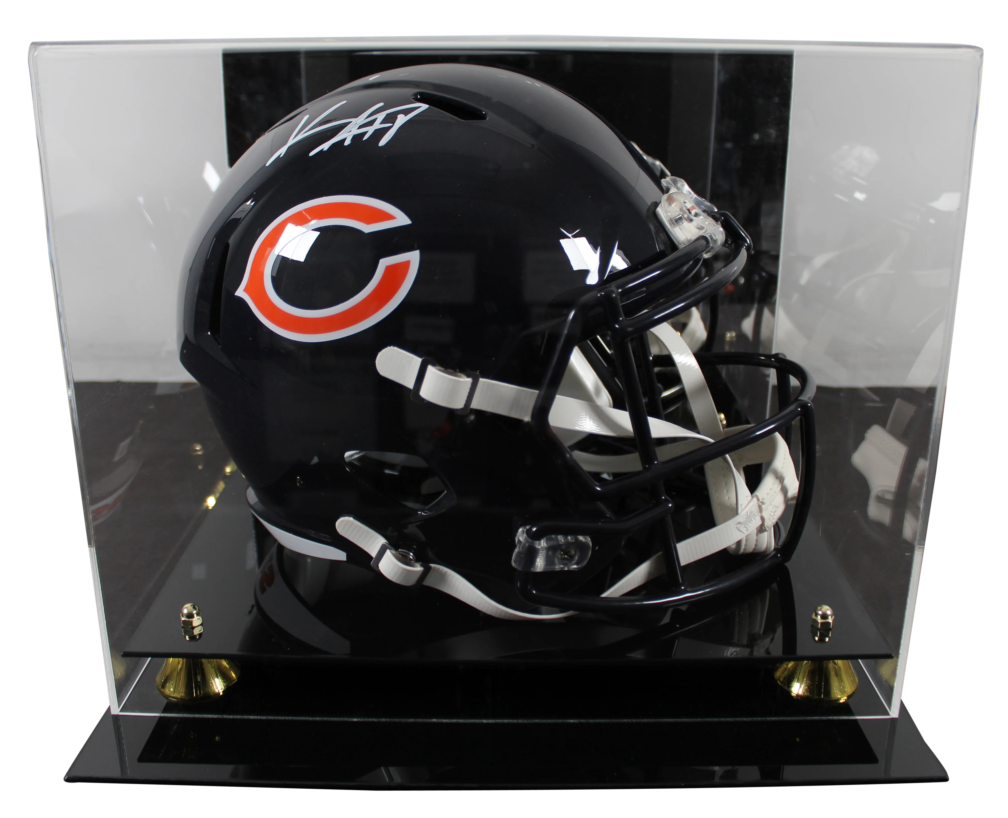 Bears Keenan Allen Signed Full Size Speed Rep Helmet W/ Case BAS Witnessed - Image 2