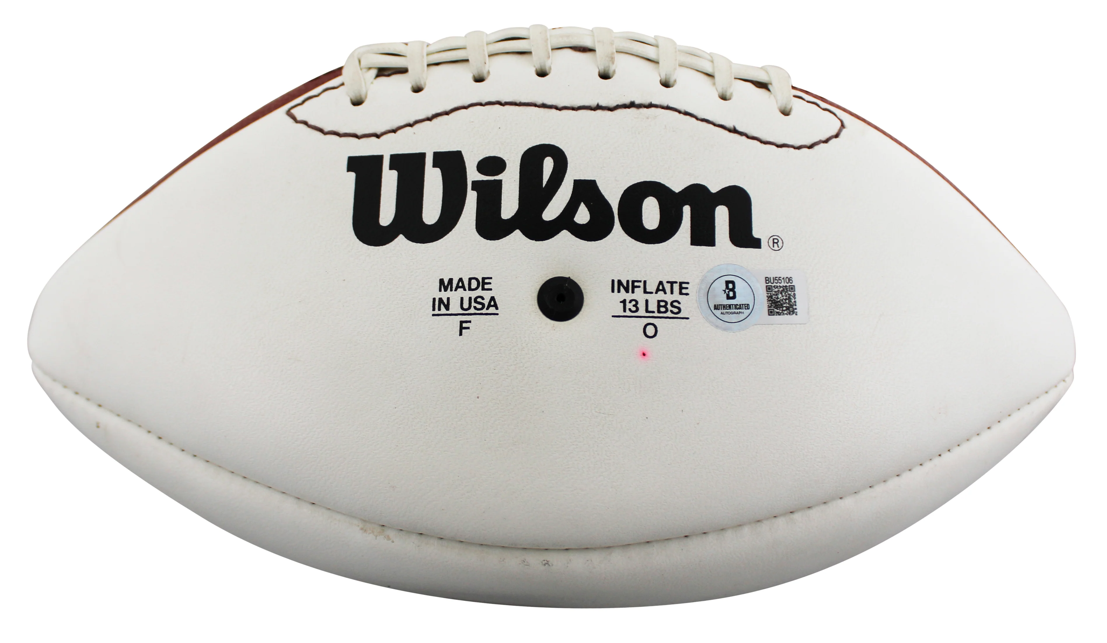 Bears Mike Ditka "Best Wishes" Signed Wilson White Panel Football BAS #BU55106 - Image 5