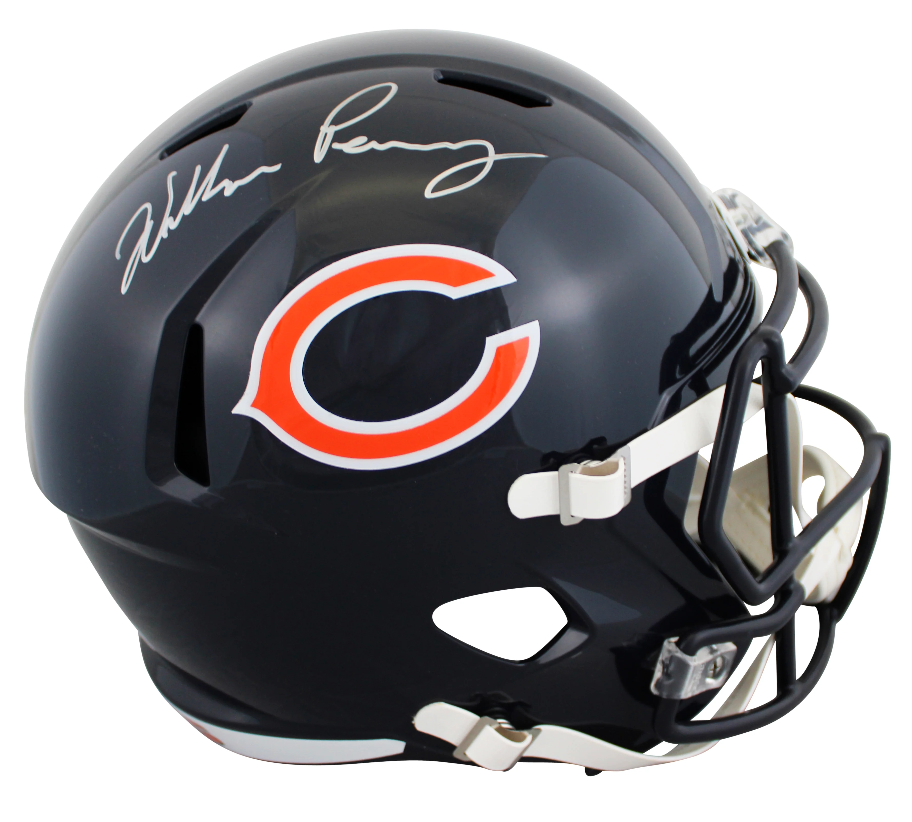Bears William Perry Authentic Signed Full Size Speed Rep Helmet BAS Witnessed - Image 2