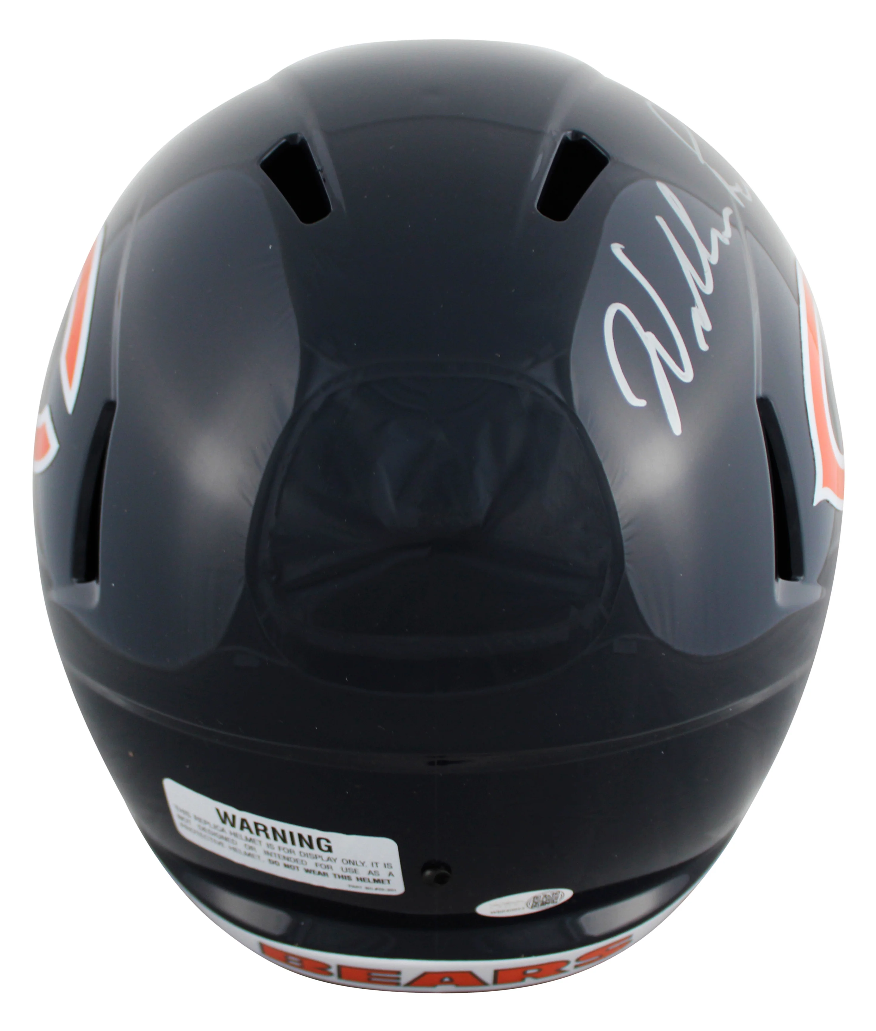 Bears William Perry Signed Full Size Speed Rep Helmet W/ Case JSA Witness - Image 4