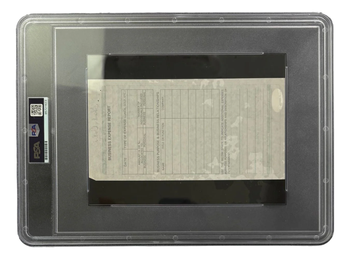 Ben Hogan Signed Shady Oaks Country Club Restaurant Check PSA/DNA - Image 2