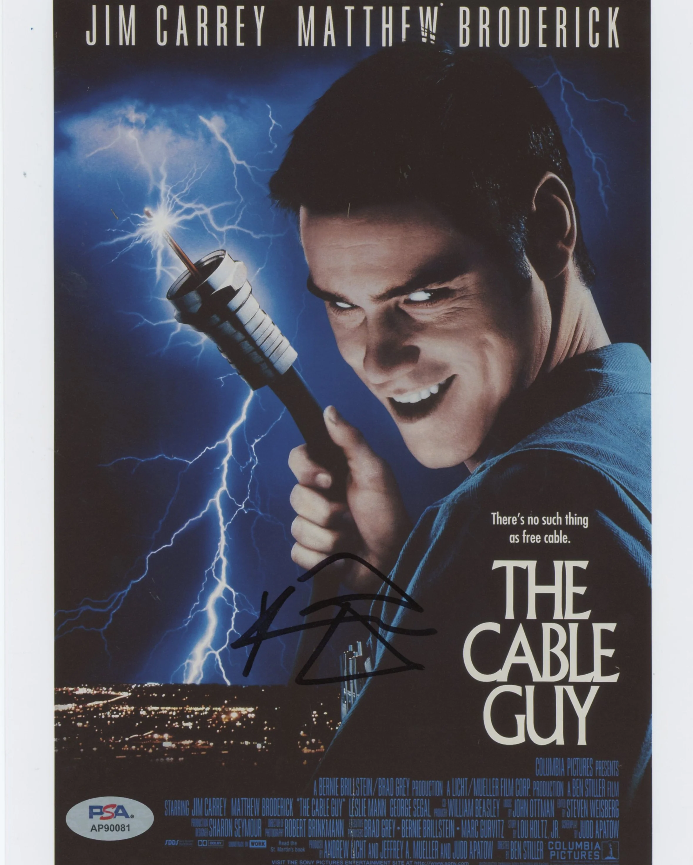 Ben Stiller The Cable Guy Authentic Signed 8x10 Vertical Photo PSA/DNA #AP90081 - Image 2