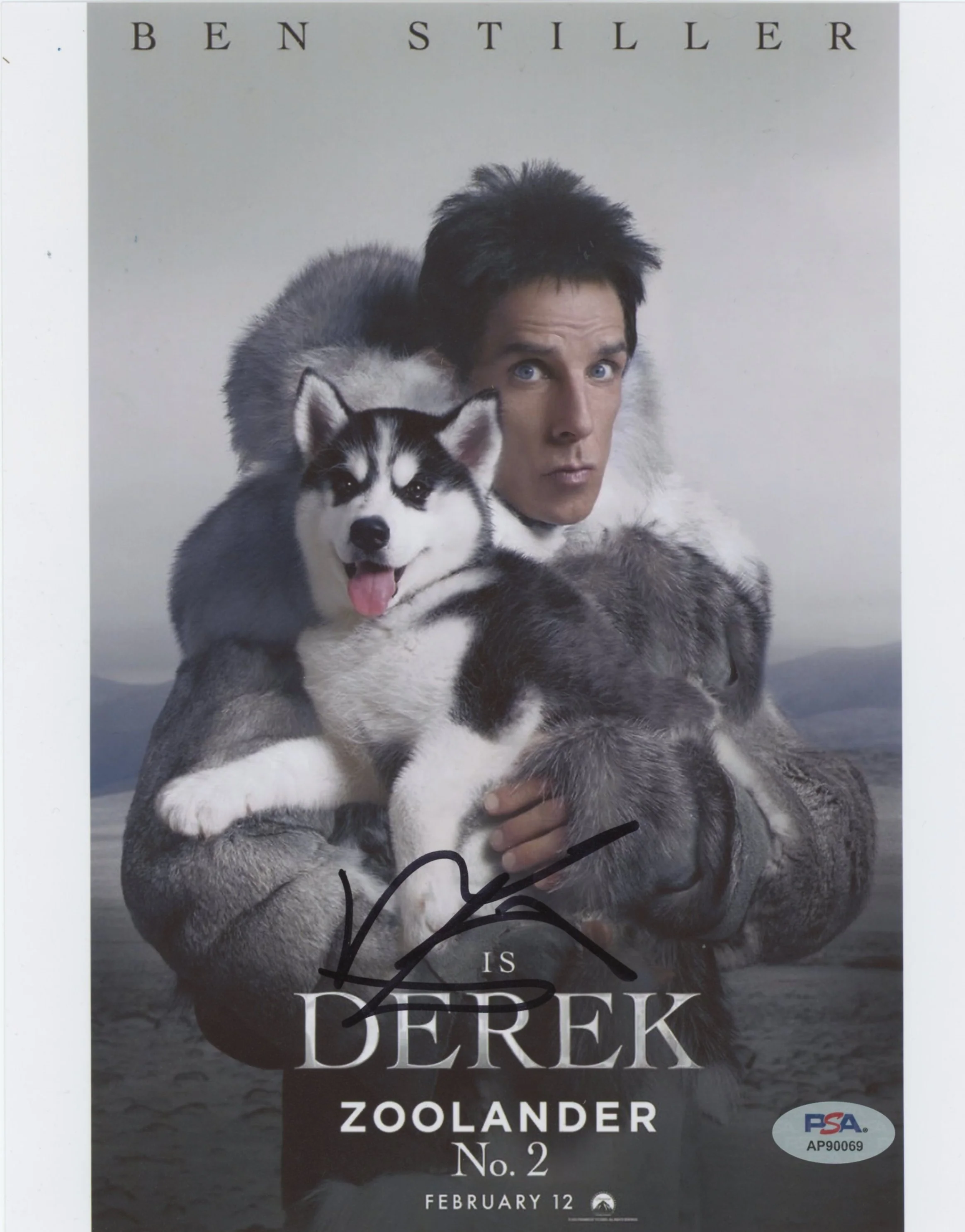 Ben Stiller Zoolander 2 Authentic Signed 8x10 Vertical Photo PSA/DNA #AP90069 - Image 2