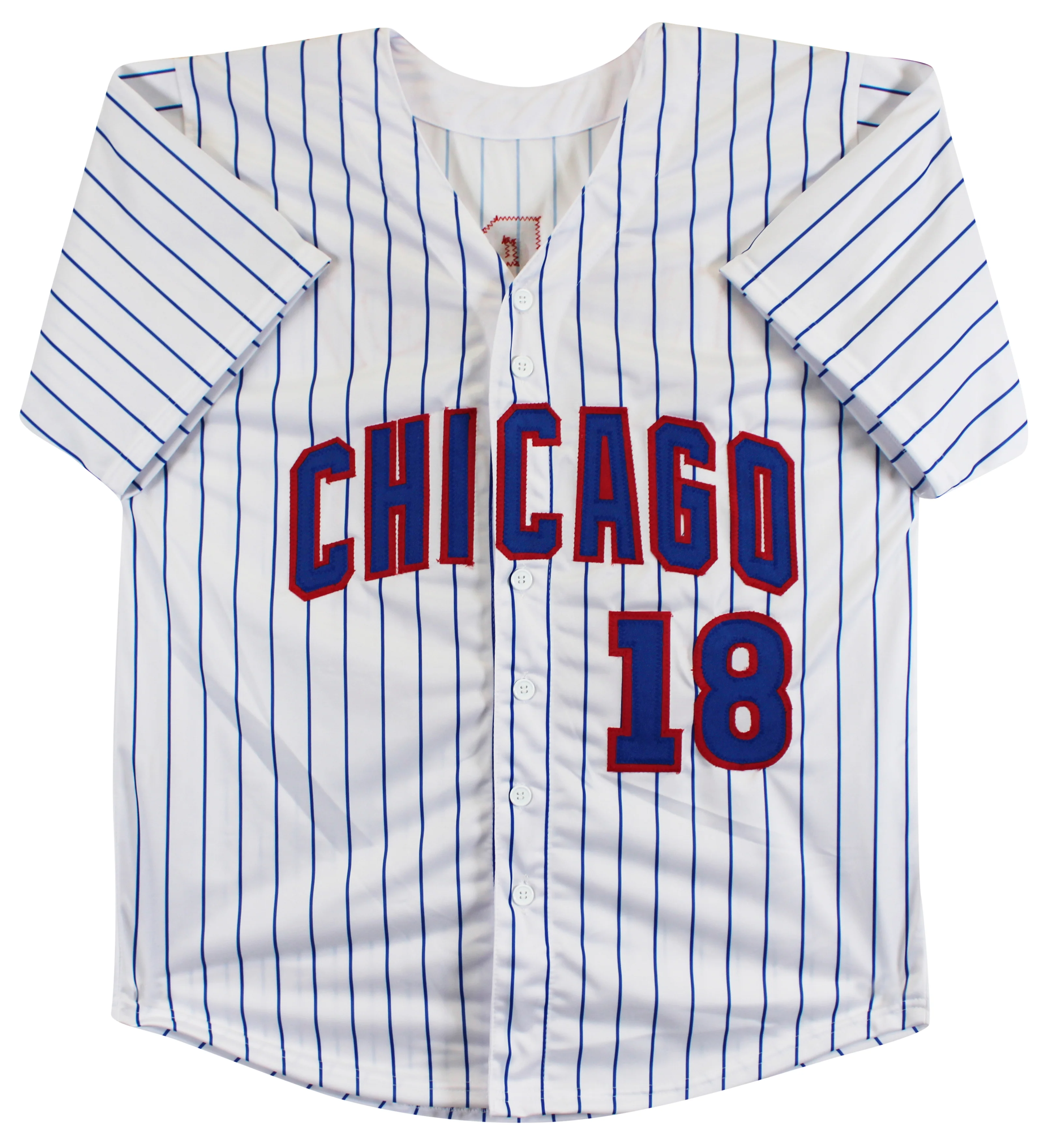 Ben Zobrist "16 WS MVP" Authentic Signed White Pinstripe Pro Style Jersey BAS - Image 4
