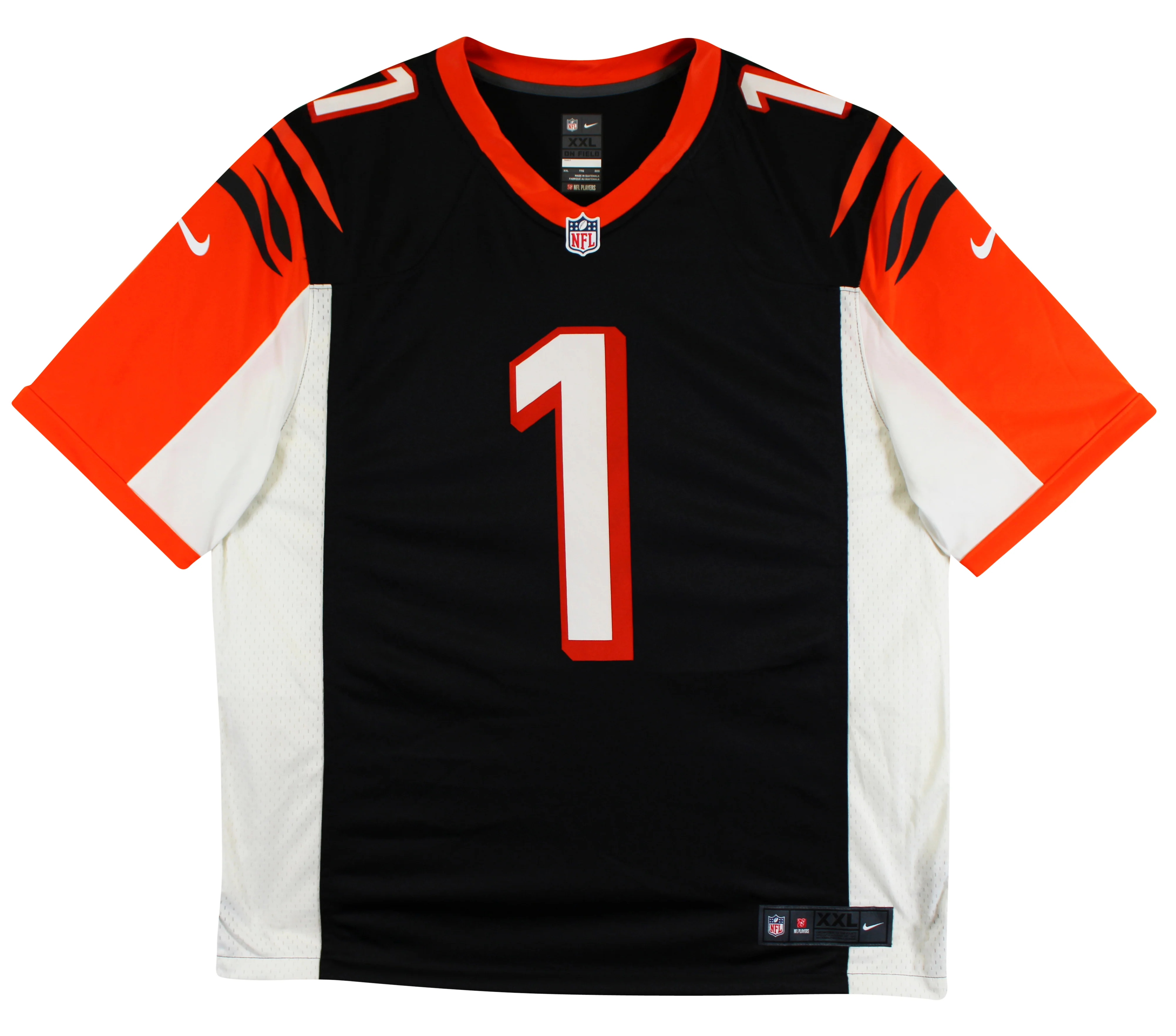 Bengals Ja'Marr Chase Signed Black Throwback Nike Limited Jersey BAS Witnessed - Image 3