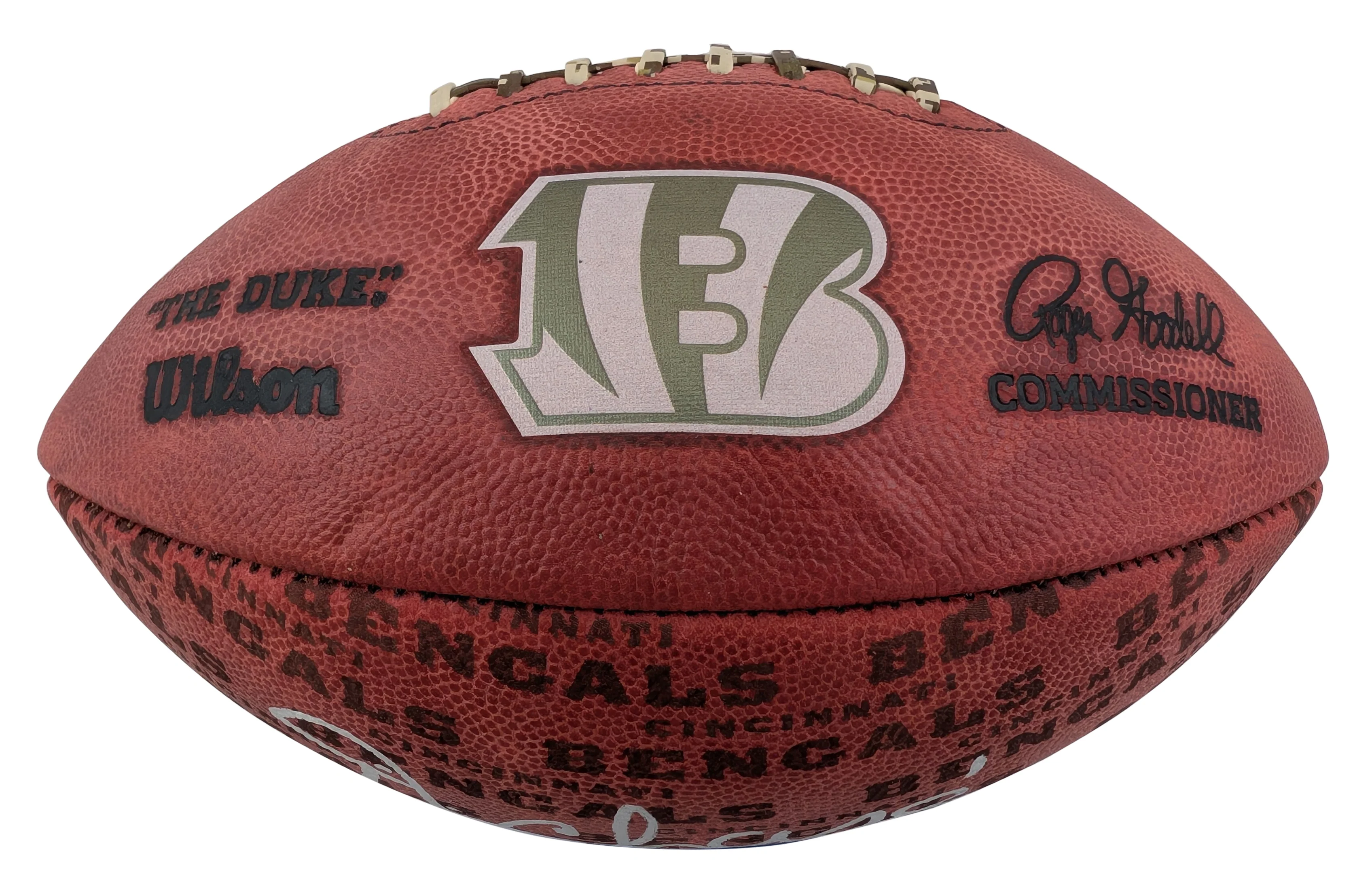 Bengals Ja'Marr Chase Signed Wilson "Duke" Team Showcase Football W/ Case BAS W - Image 5