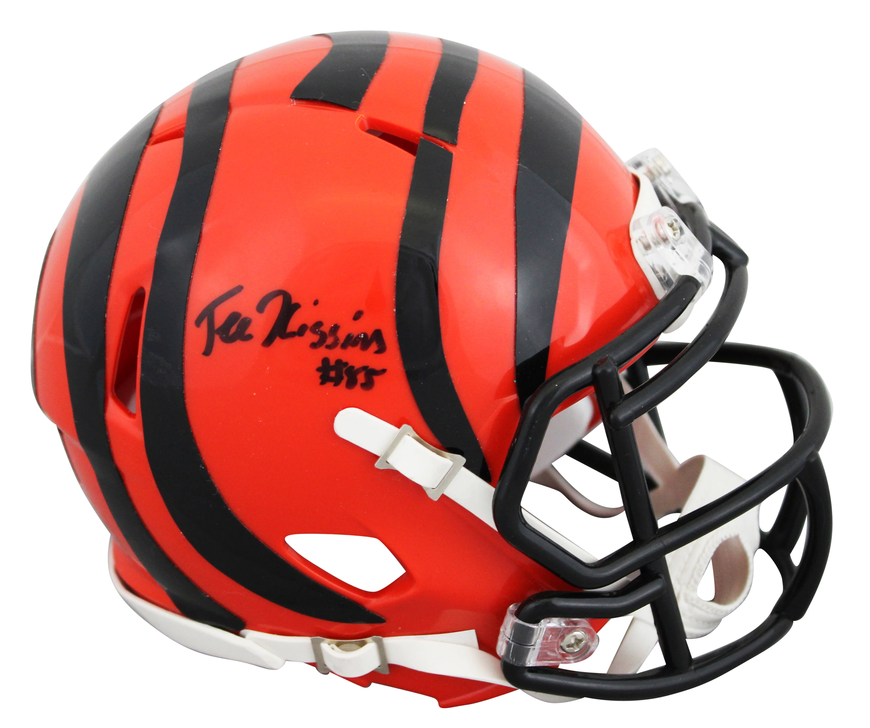 Bengals Tee Higgins Authentic Signed Speed Mini Helmet BAS Witnessed #WB74796 - Image 2