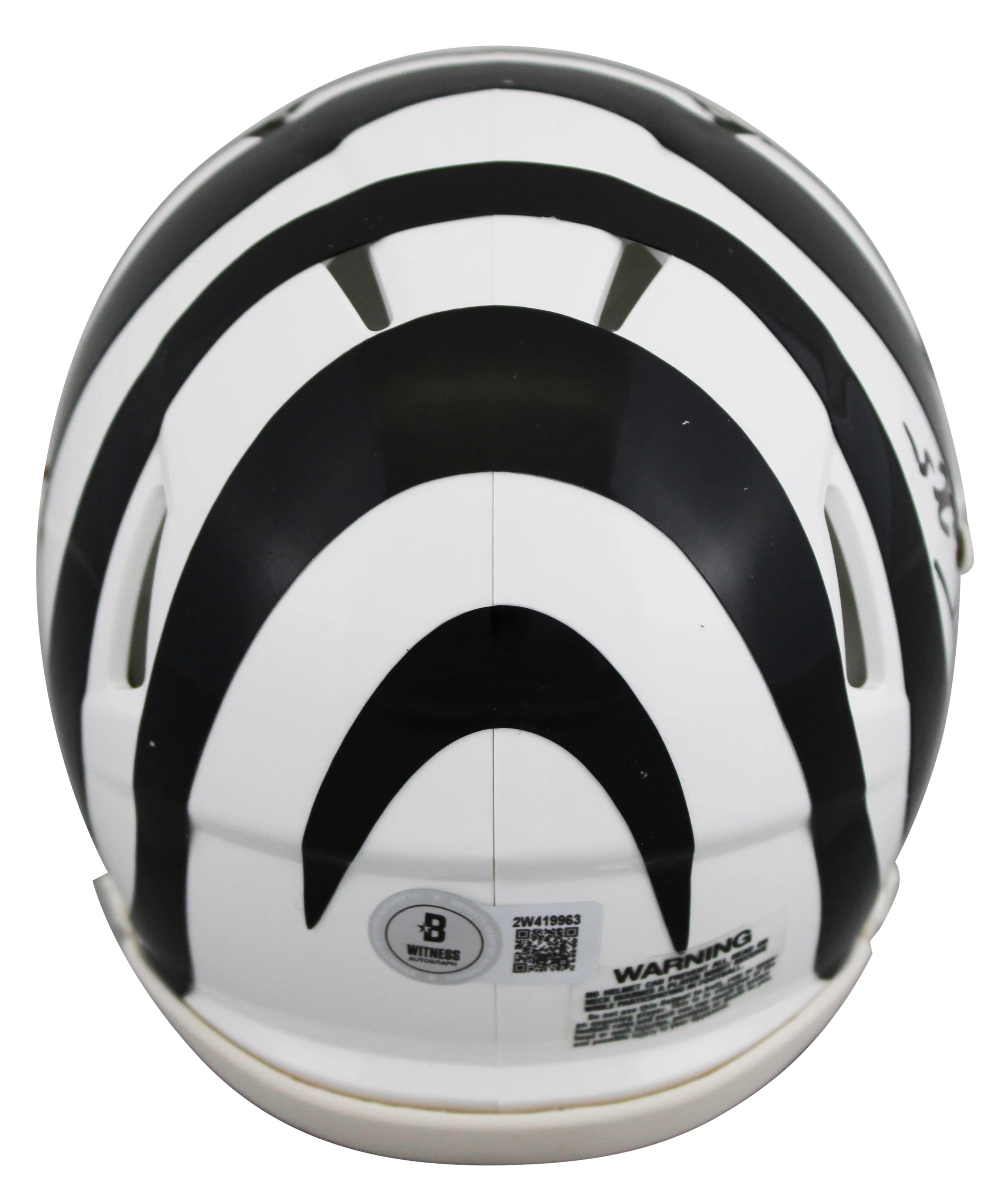 Bengals Tee Higgins Signed 2022 On-Field Alt Speed Mini Helmet BAS Wit #2W419963 - Image 3