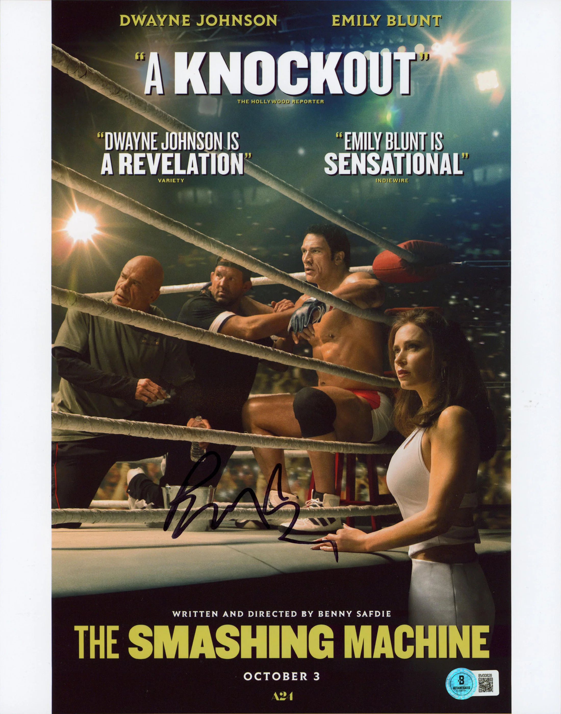 Benny Safdie The Smashing Machine Authentic Signed 11x14 Photo BAS #BV00828 - Image 2