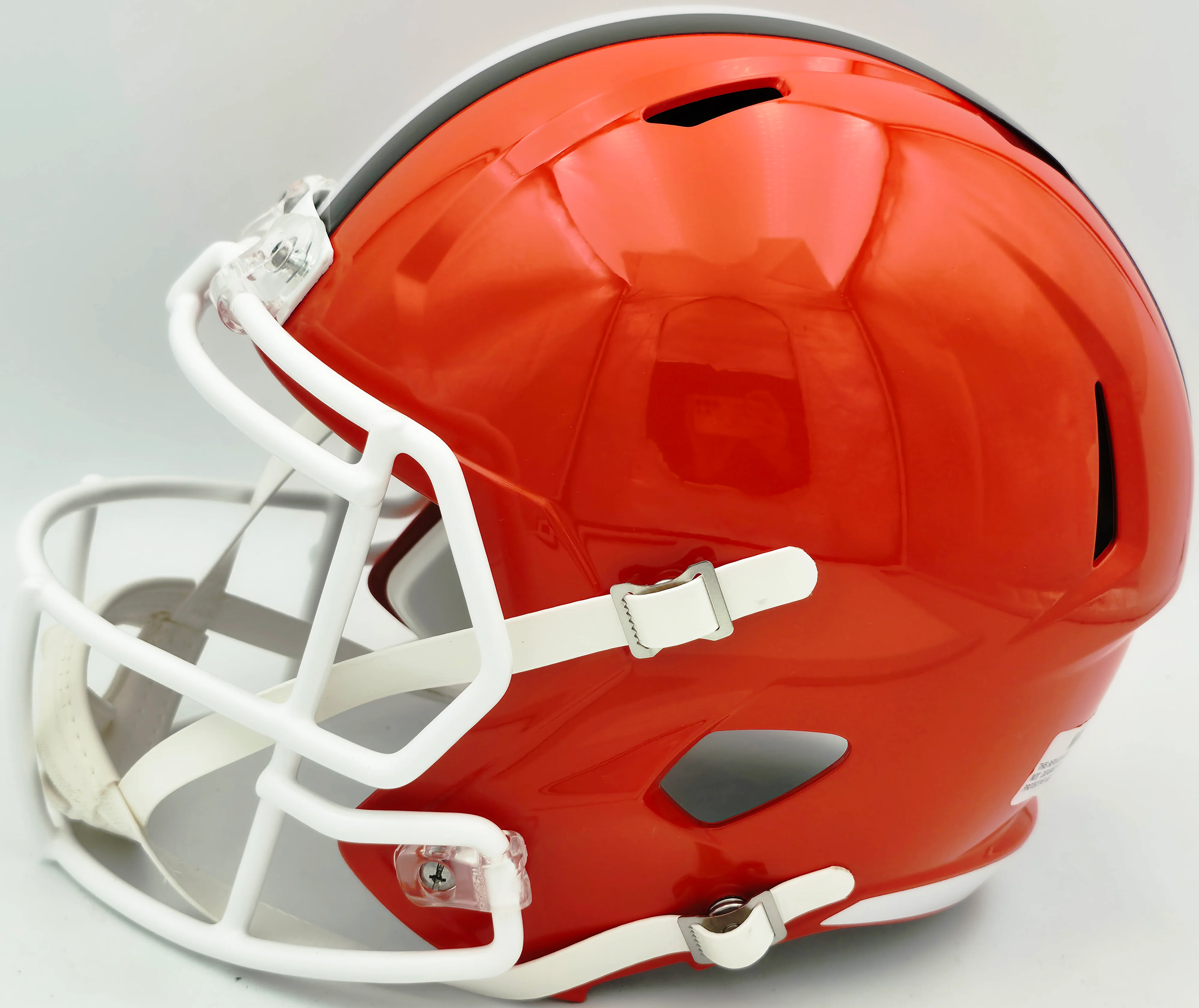Bernie Kosar Autographed Cleveland Browns Orange 1975-05 Throwback Full Size Speed Replica Helmet JSA Witness Stock #261872 - Image 3