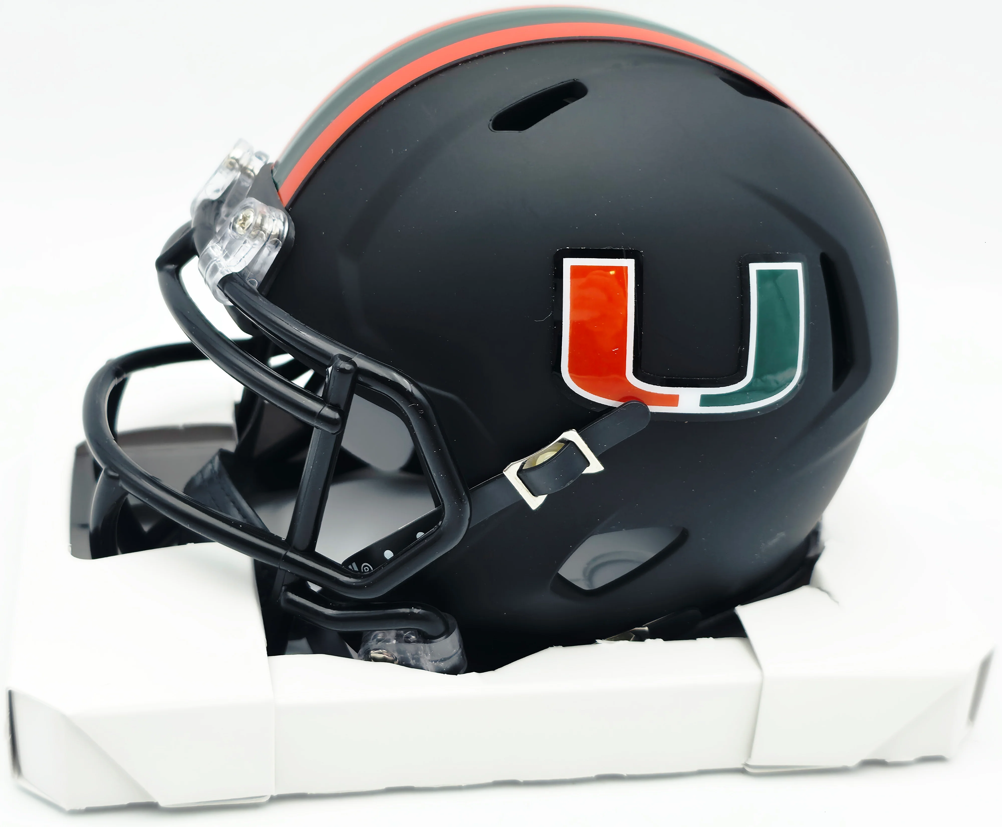 Bernie Kosar Autographed Miami Dolphins Eclipse Black Speed Mini Helmet (Smudged) JSA Witness #WC375695 - Image 4