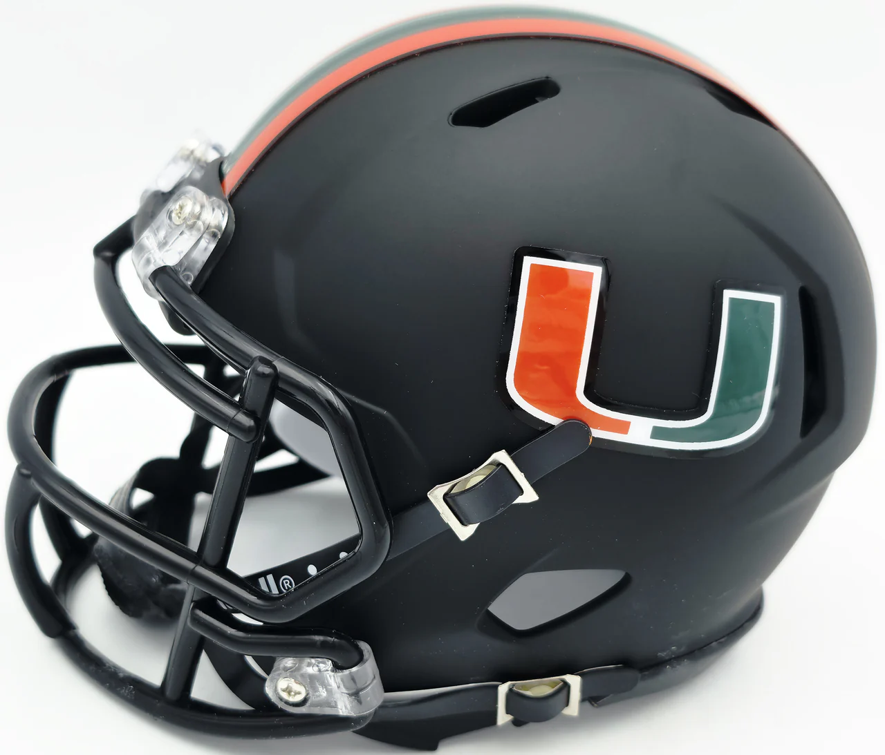 Bernie Kosar Autographed Miami Hurricanes Black Nights Alternate Speed Mini Helmet JSA Witness Stock #261885 - Image 4