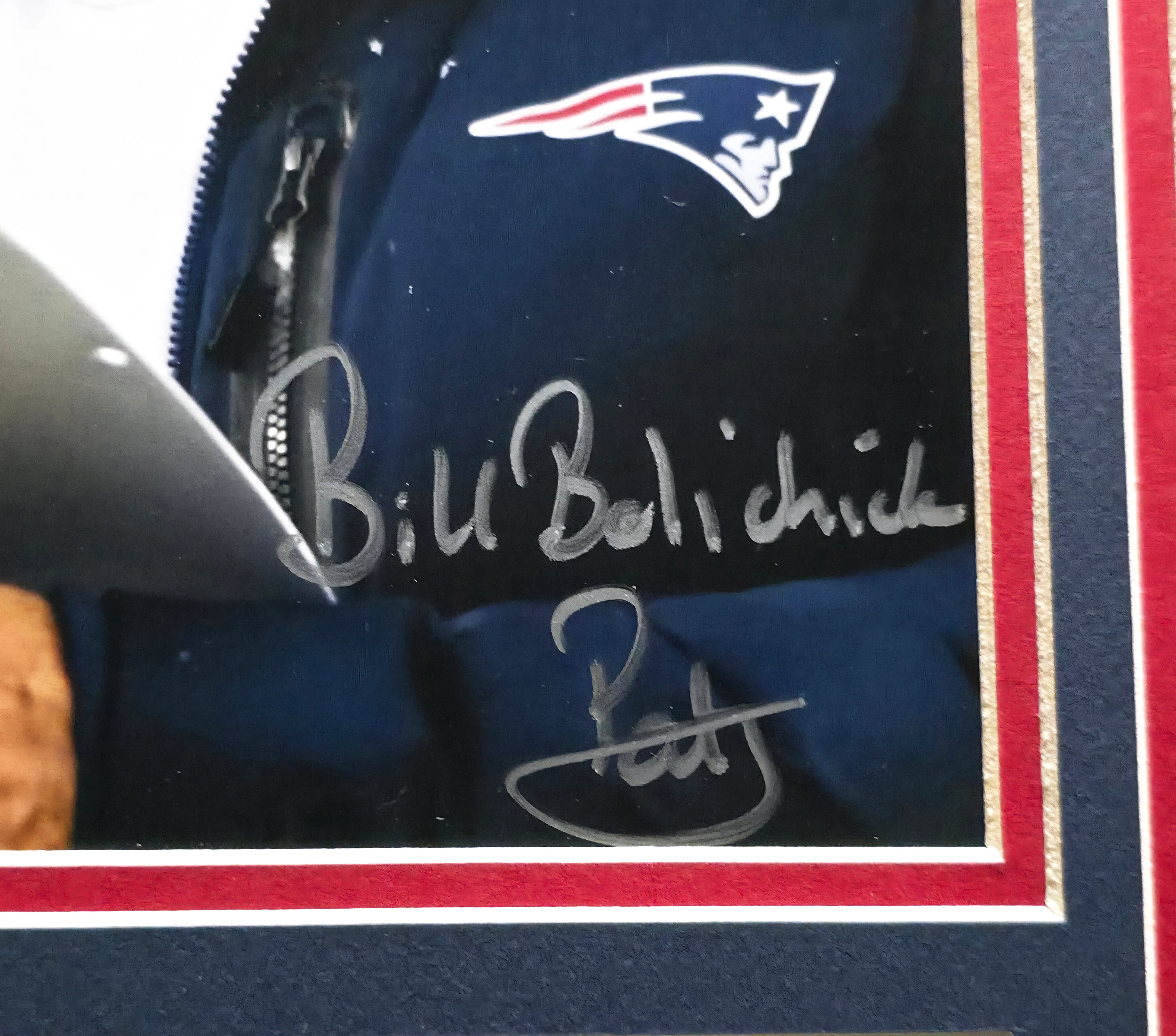 Bill Belichick Autographed Framed 8x10 Photo New England Patriots "Pats" Beckett BAS QR #AC76071 - Image 2