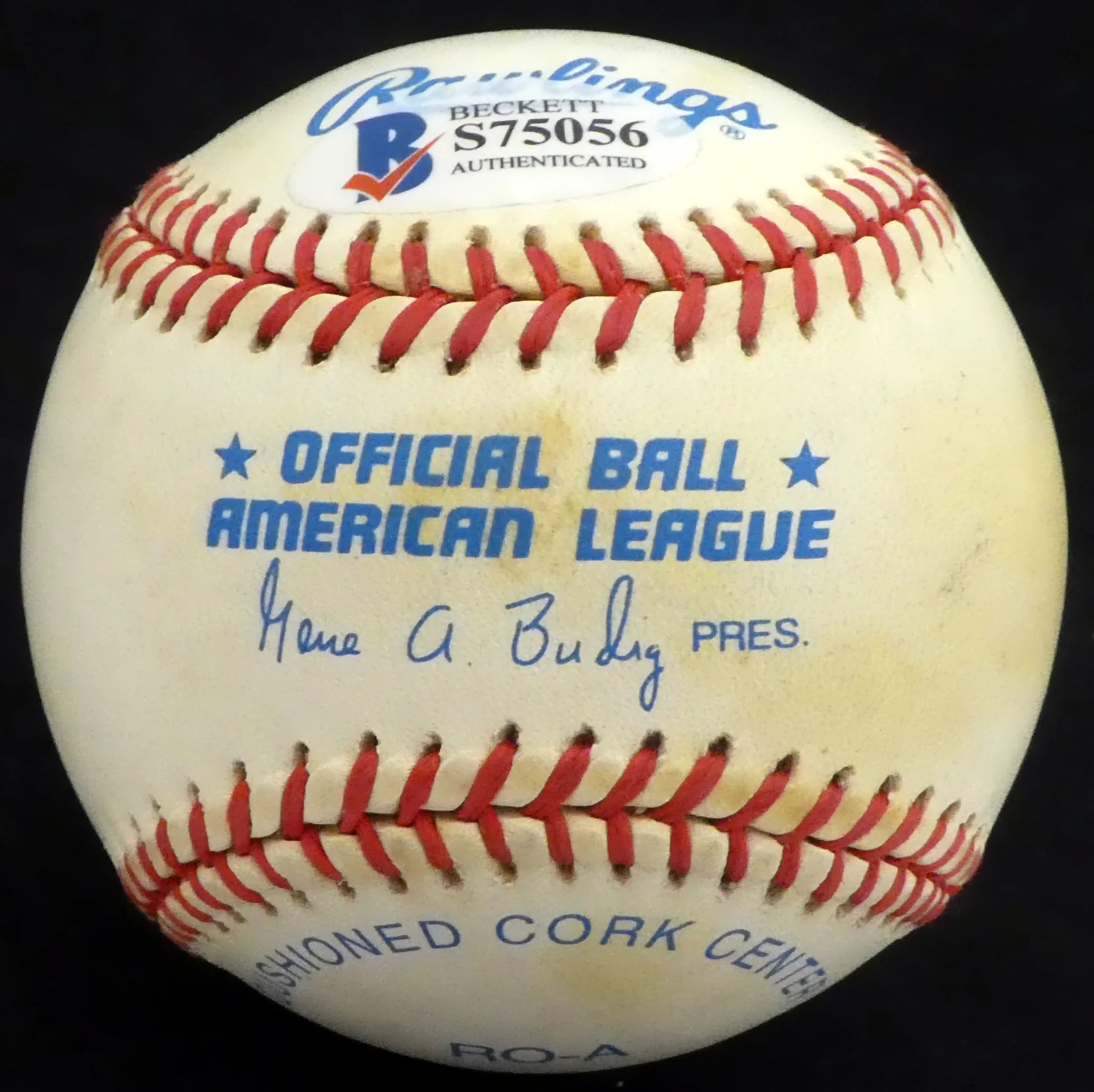 Bill Bradley Autographed Official AL Baseball US Senator, New York Knicks Beckett BAS #S75056 - Image 2