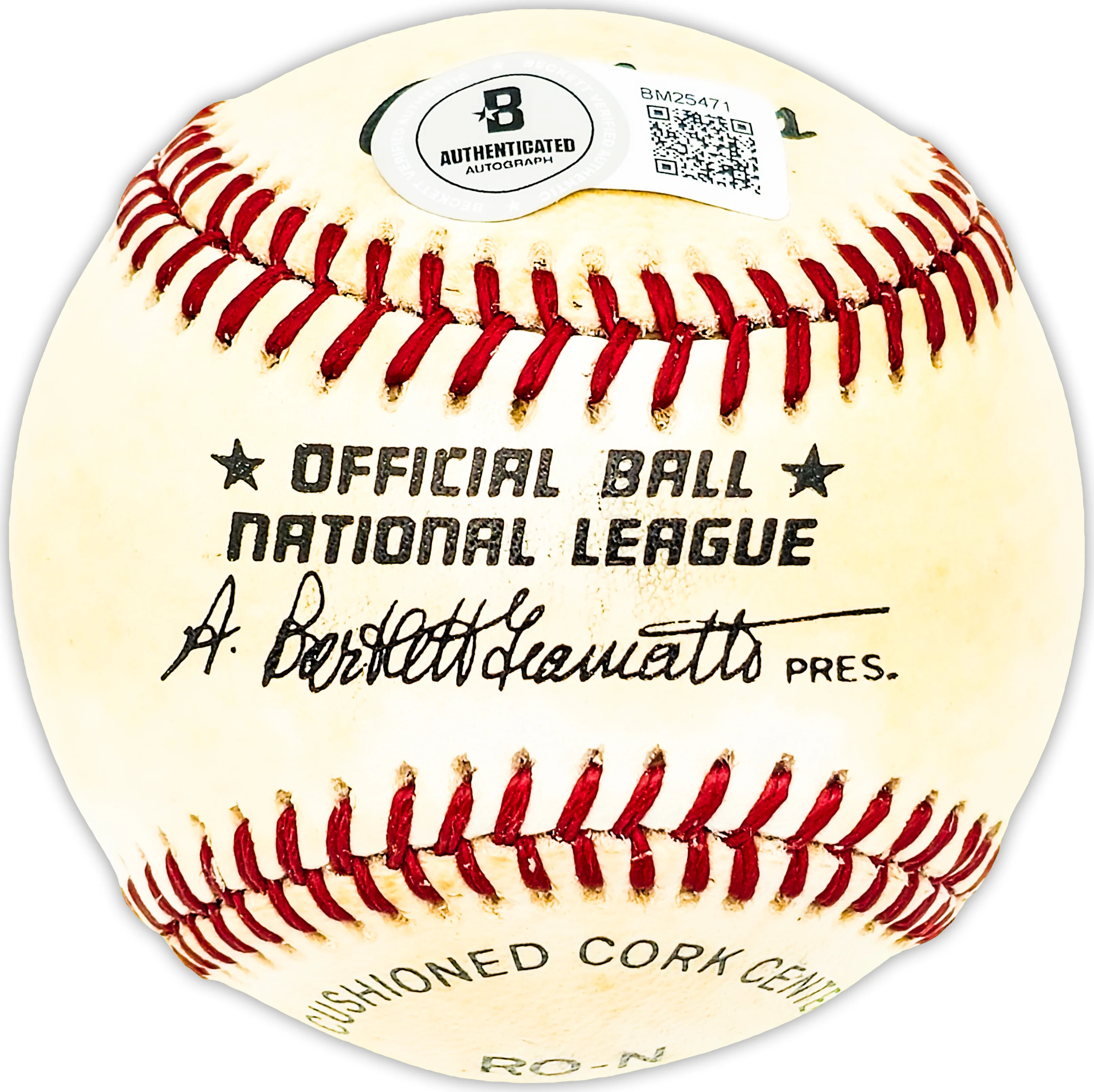 Bill Jurges Autographed Official NL Baseball Chicago Cubs "Best Wishes" Beckett BAS QR #BM25471 - Image 2